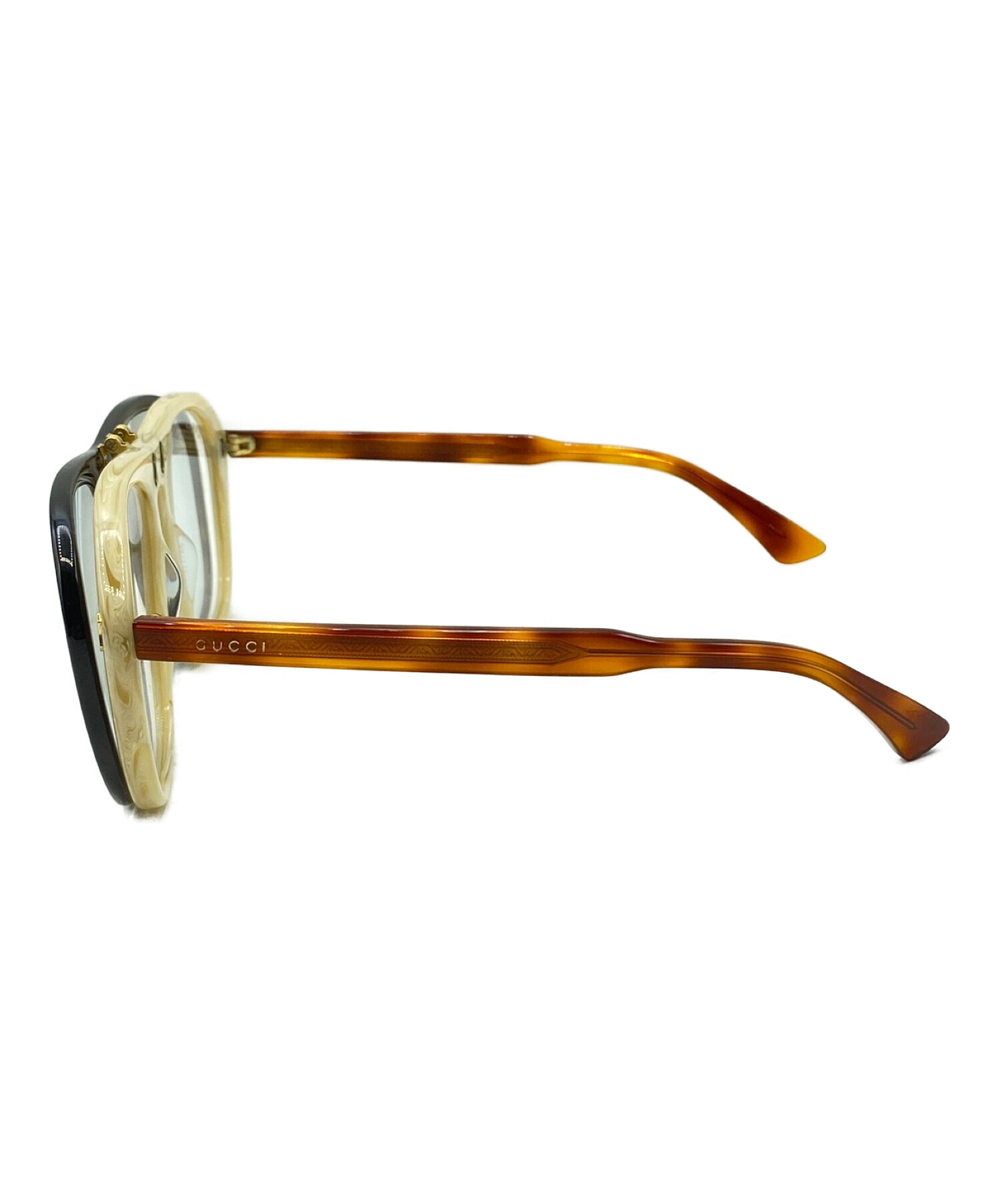 中古・古着通販】GUCCI (グッチ) フリップアップパイロットサングラス