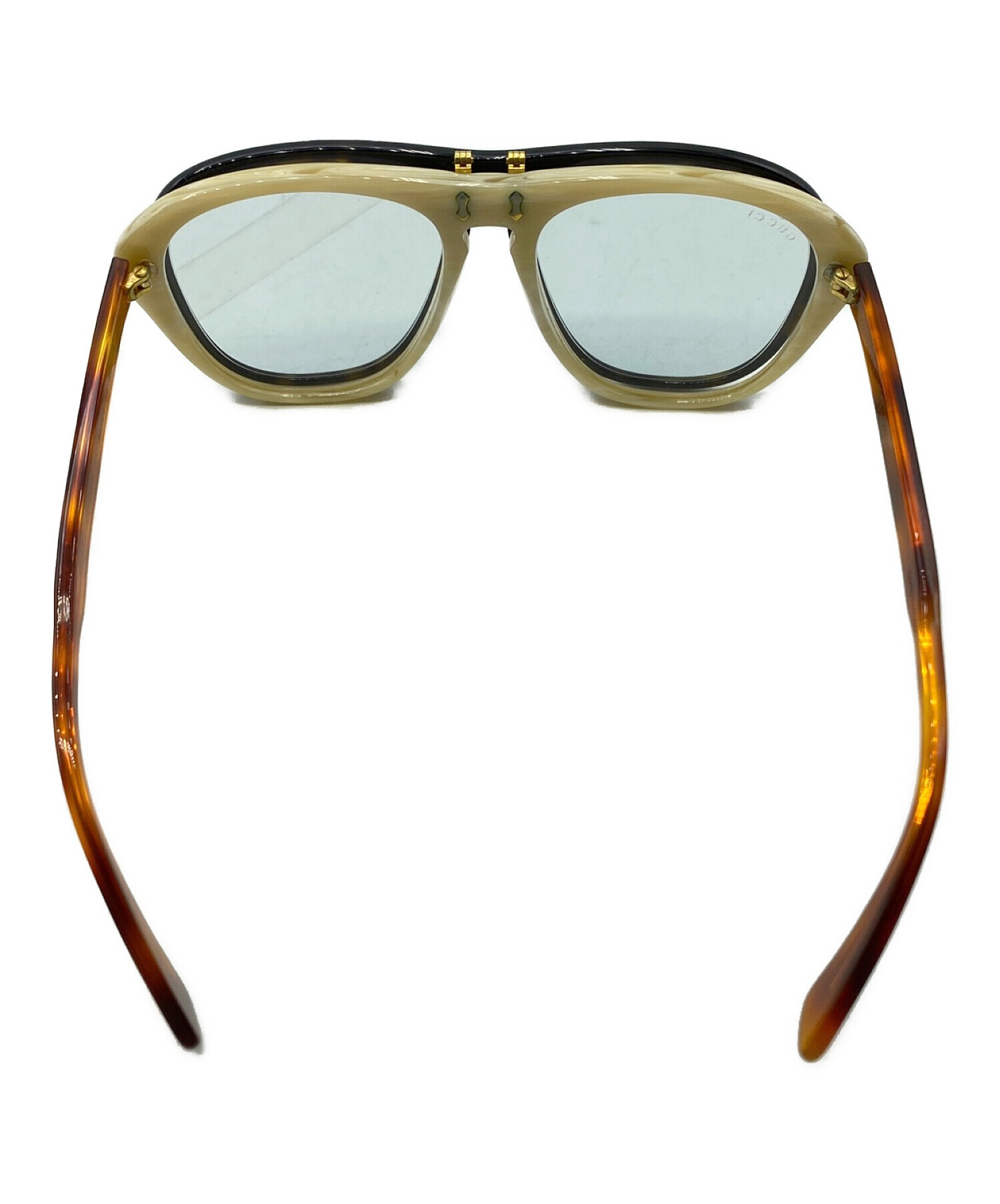 中古・古着通販】GUCCI (グッチ) フリップアップパイロットサングラス