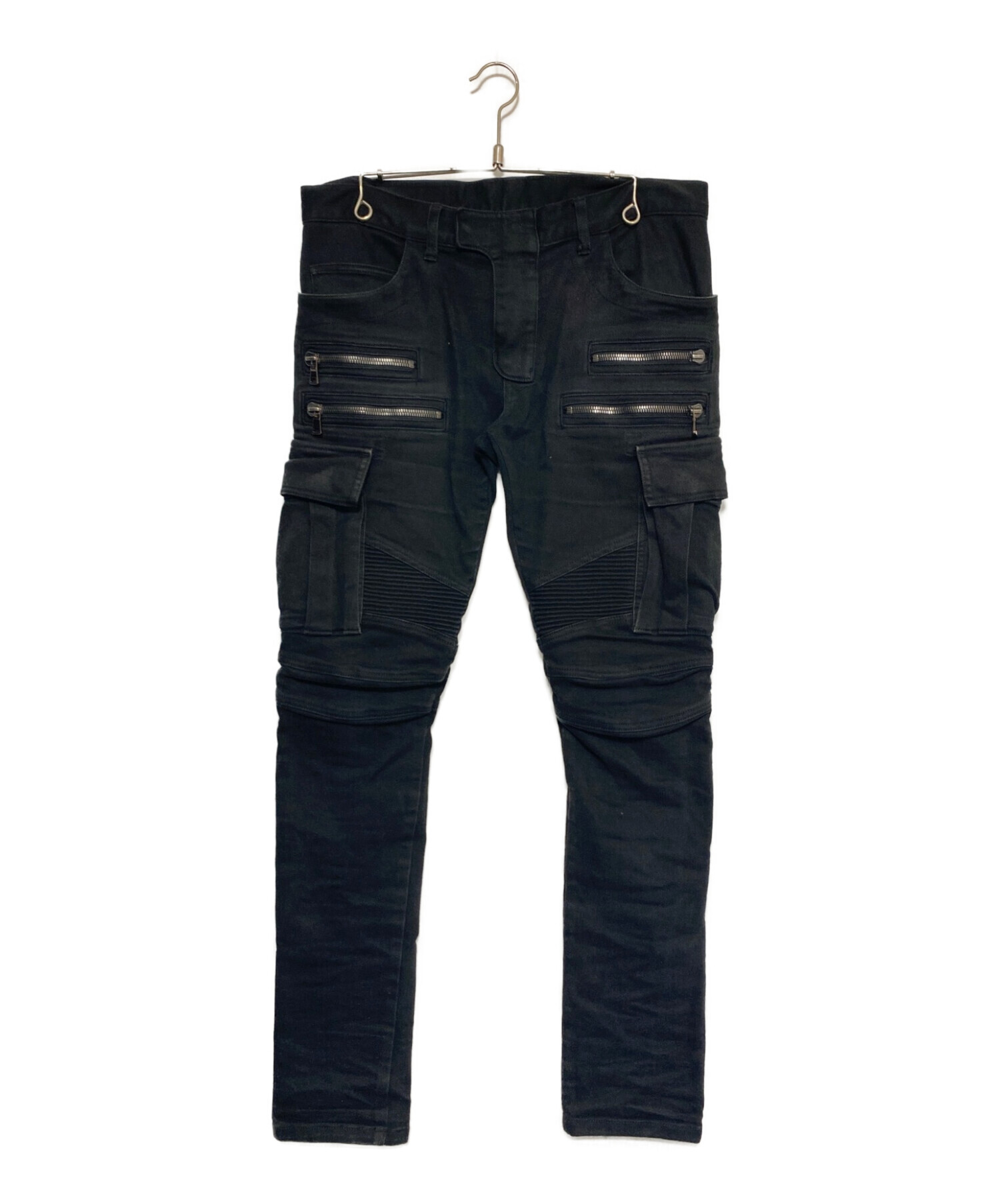 中古・古着通販】BALMAIN (バルマン) バイカ‐カーゴデニムパンツ