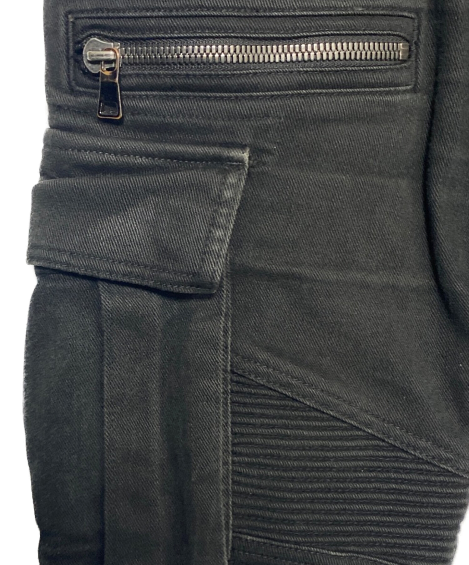 中古・古着通販】BALMAIN (バルマン) バイカ‐カーゴデニムパンツ