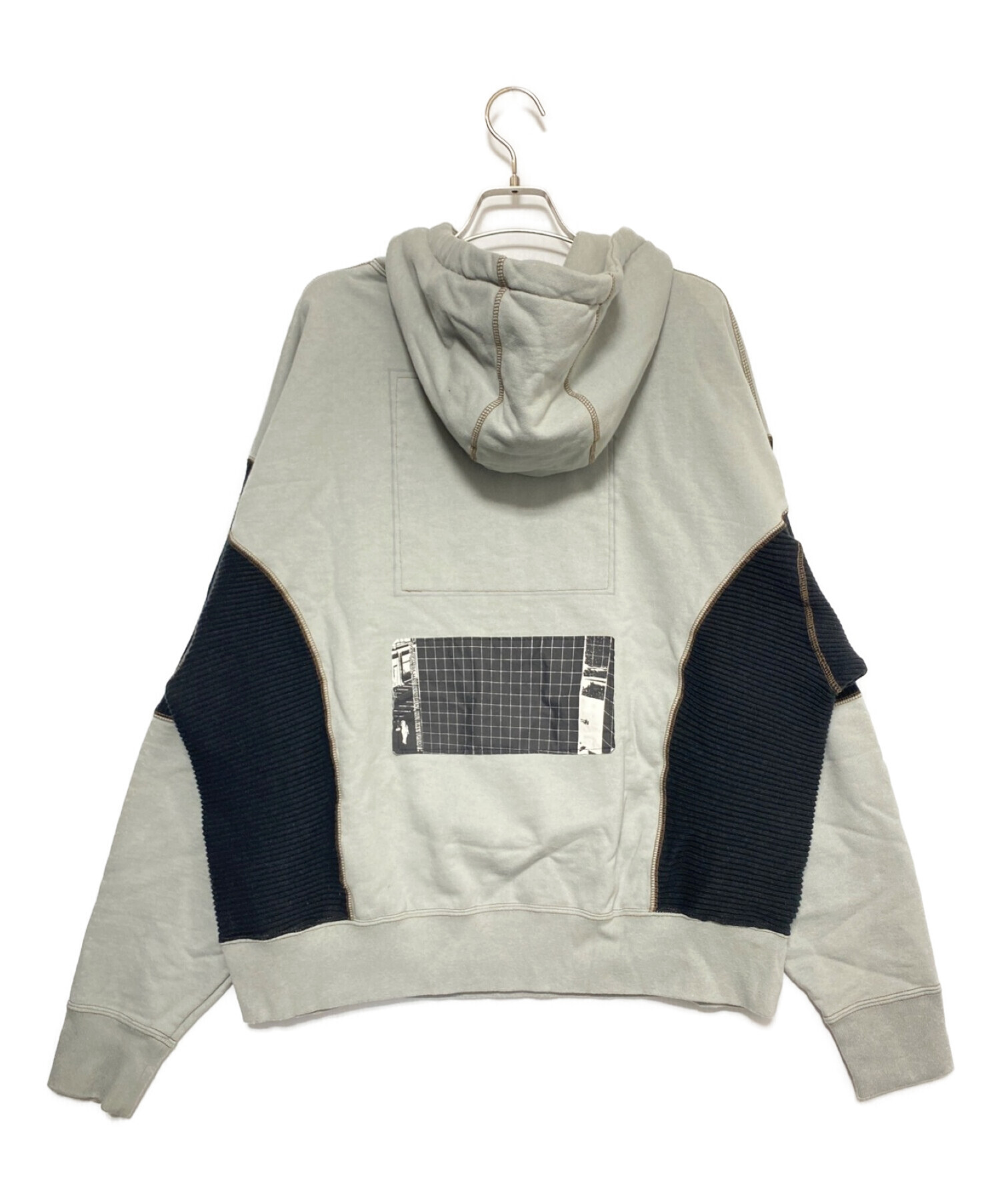 中古・古着通販】C.E (シーイー) WIDE RIB CUT HEAVY HOODY グレー 