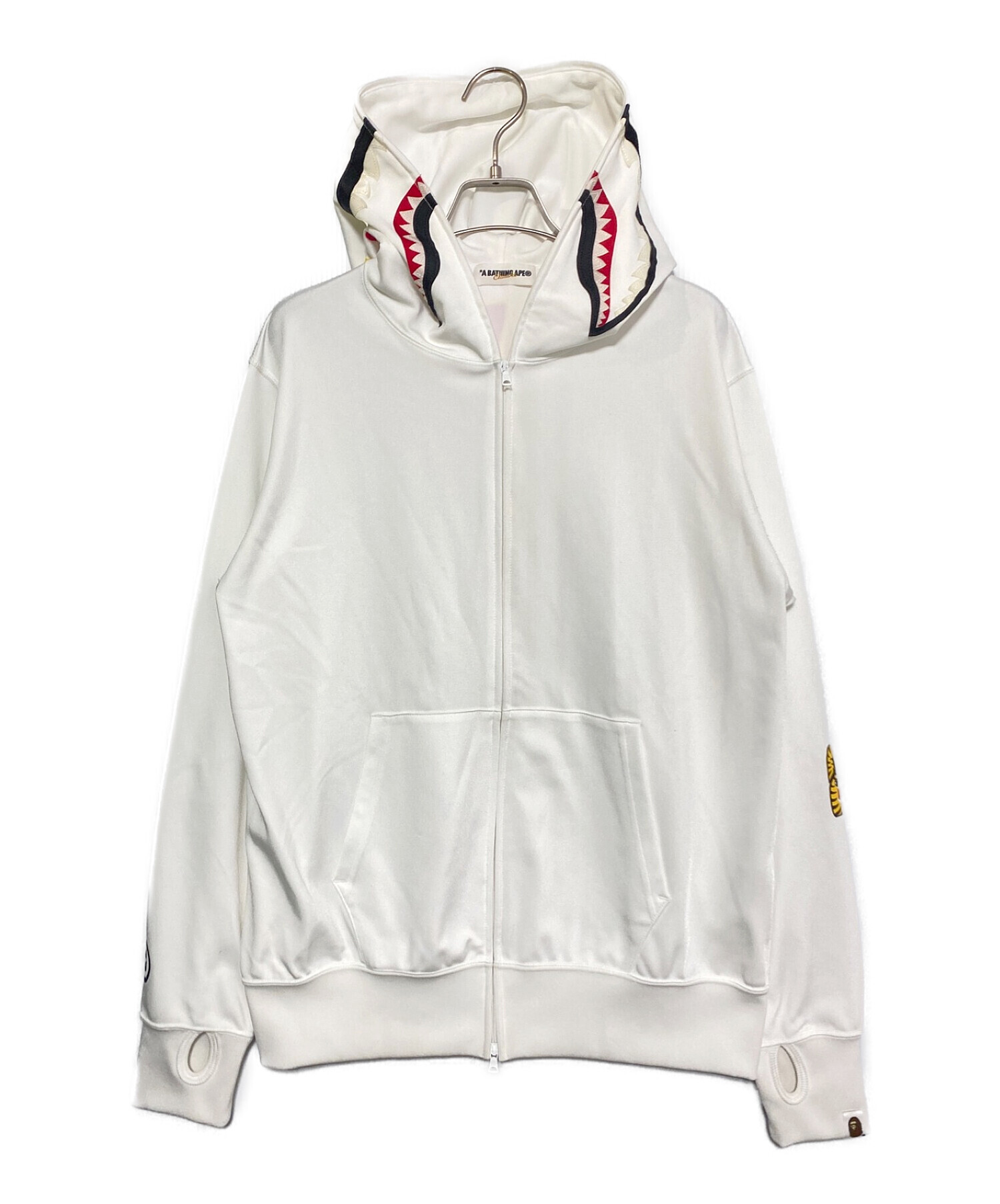 BY BATHING APE ホワイトパーカー エイプ A bathing ape シャーク