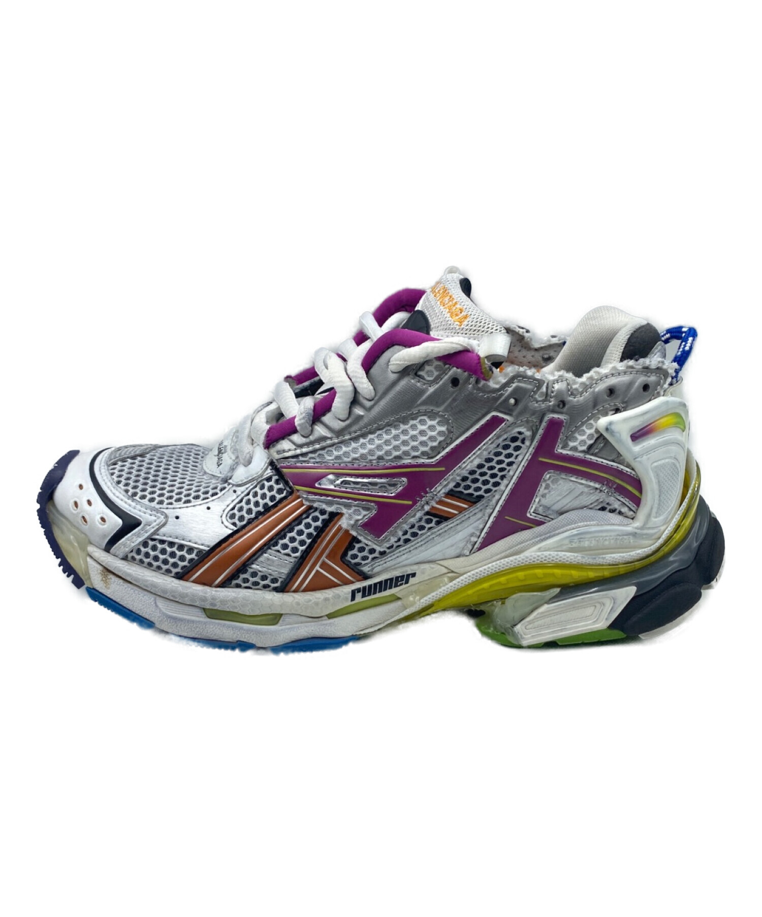 Balenciaga マルチカラー スニーカー 43 中古・古着通販】BALENCIAGA (バレンシアガ) RUNNER マルチカラー