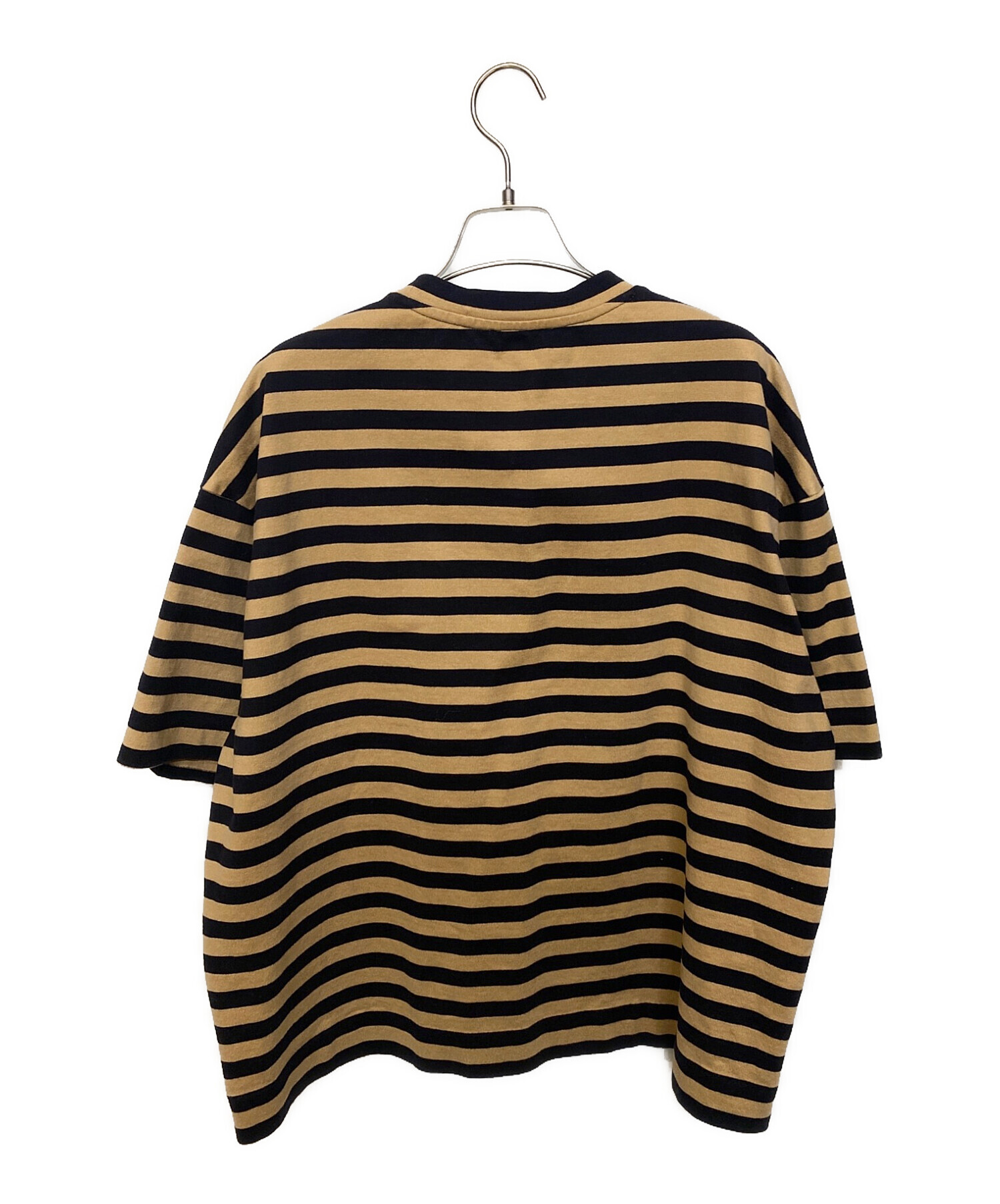中古・古着通販】JIL SANDER (ジルサンダー) ボーダーTシャツ ベージュ 