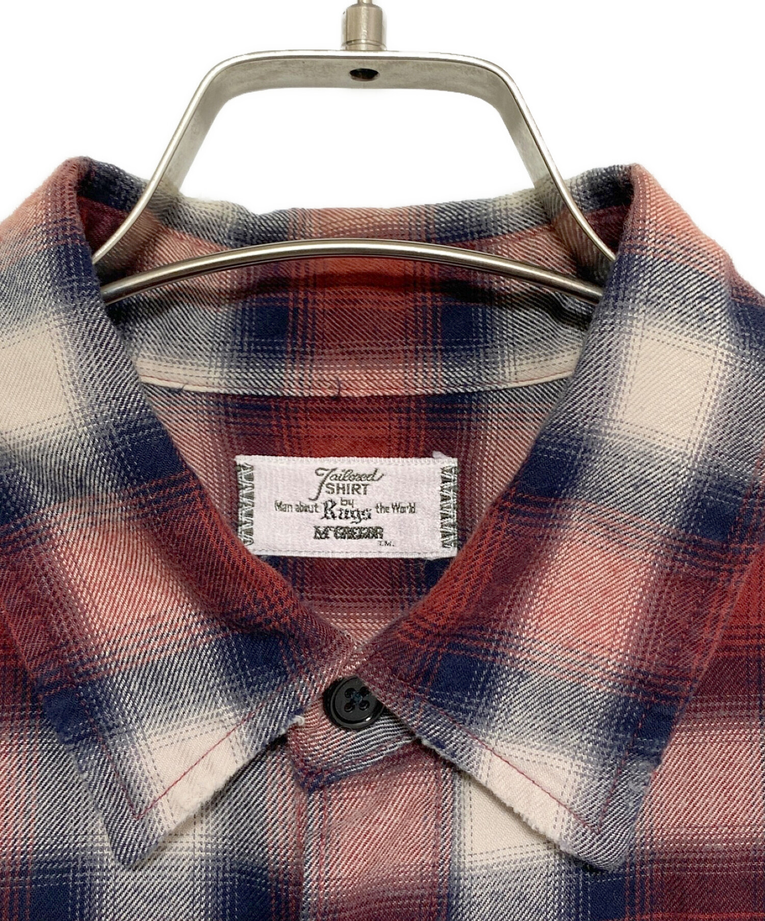 Rags Mcgregor ラグスマックレガー チェックCPO ラグスマックレガー コート チェック ブラック ホワイト 16AW