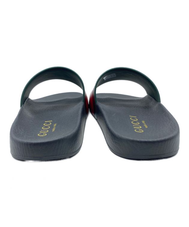 GUCCI × PALACE / 22AW/×PALACE Logo Web Sandal/サンダル/ブラック 中古・古着通販】GUCCI (グッチ) PALACE (パレス) PALACE Logo Web