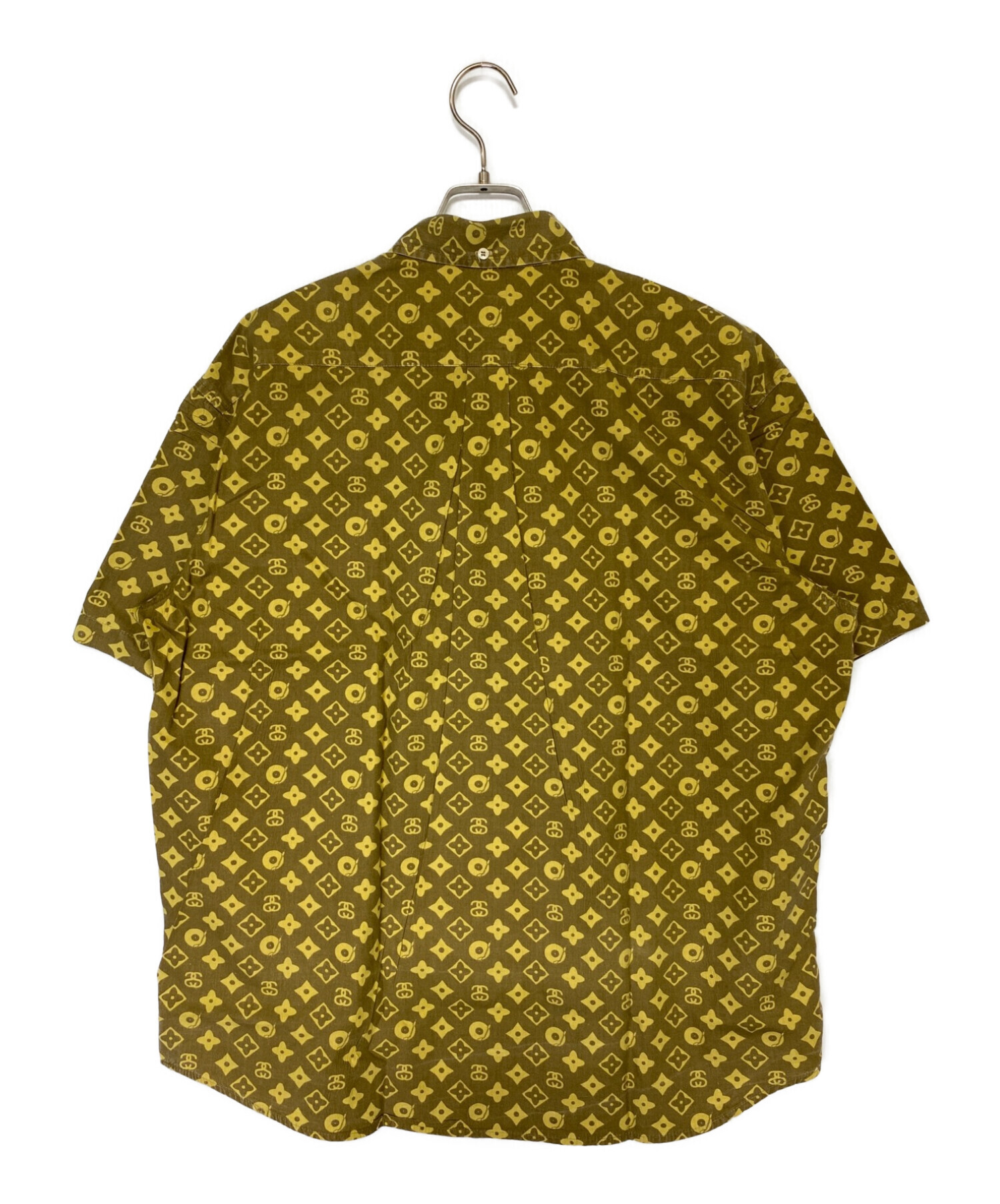 中古・古着通販】stussy (ステューシー) モノグラム シャツ ブラウン