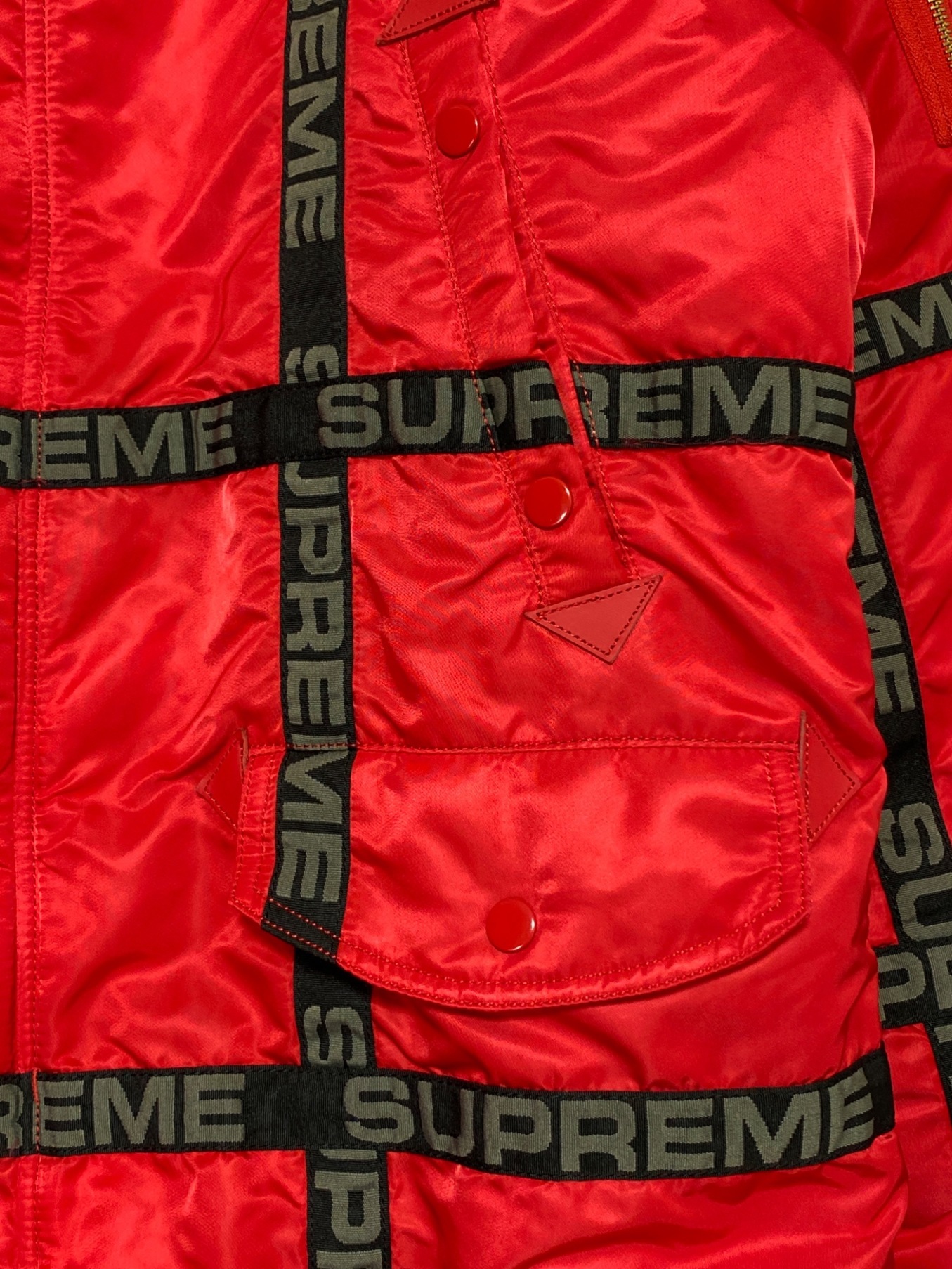 Supremeシュプリーム/Logo Tape N-3B Parka/S