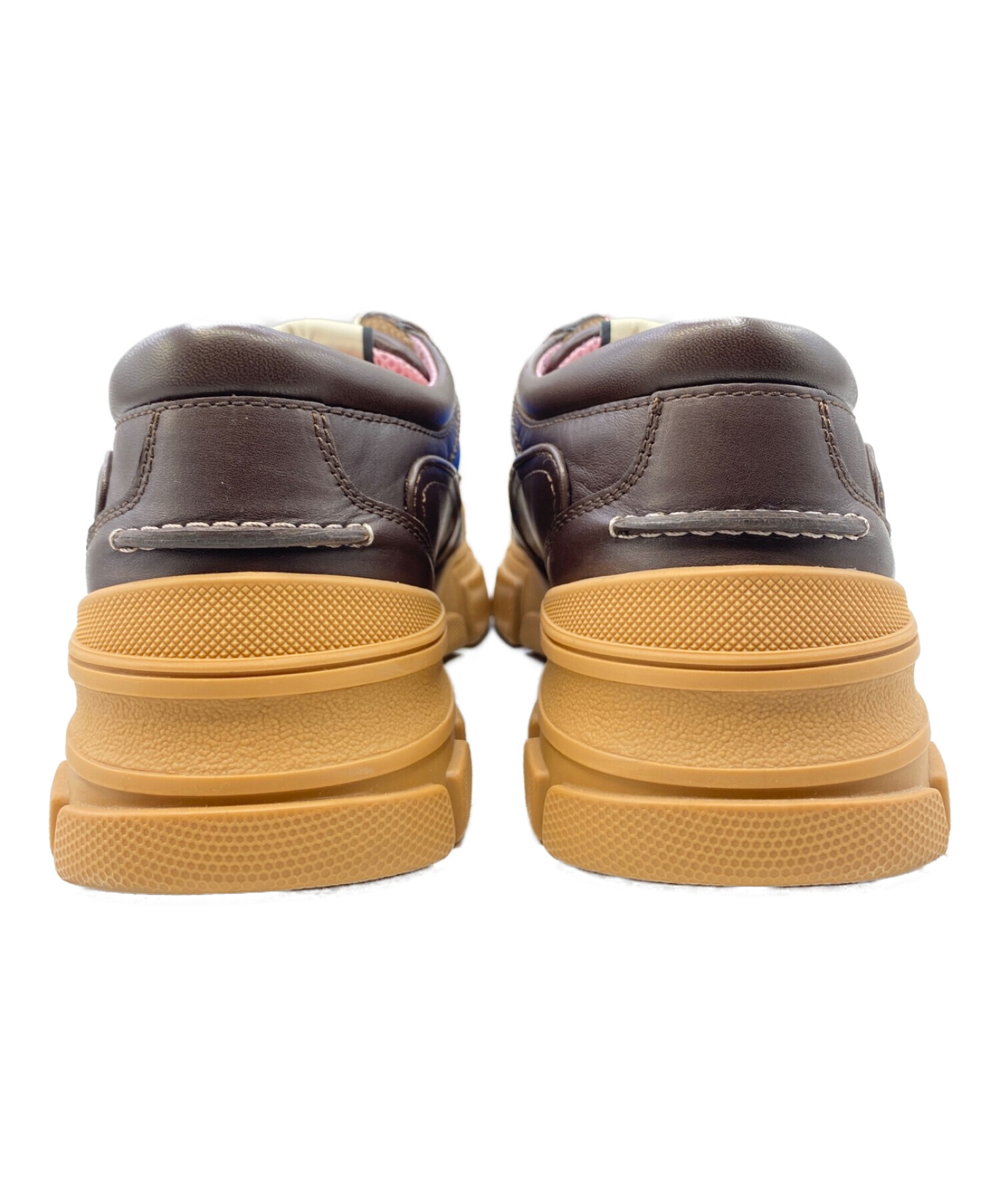 中古・古着通販】GUCCI (グッチ) BOATREK ブラウン×ブルー サイズ:10 