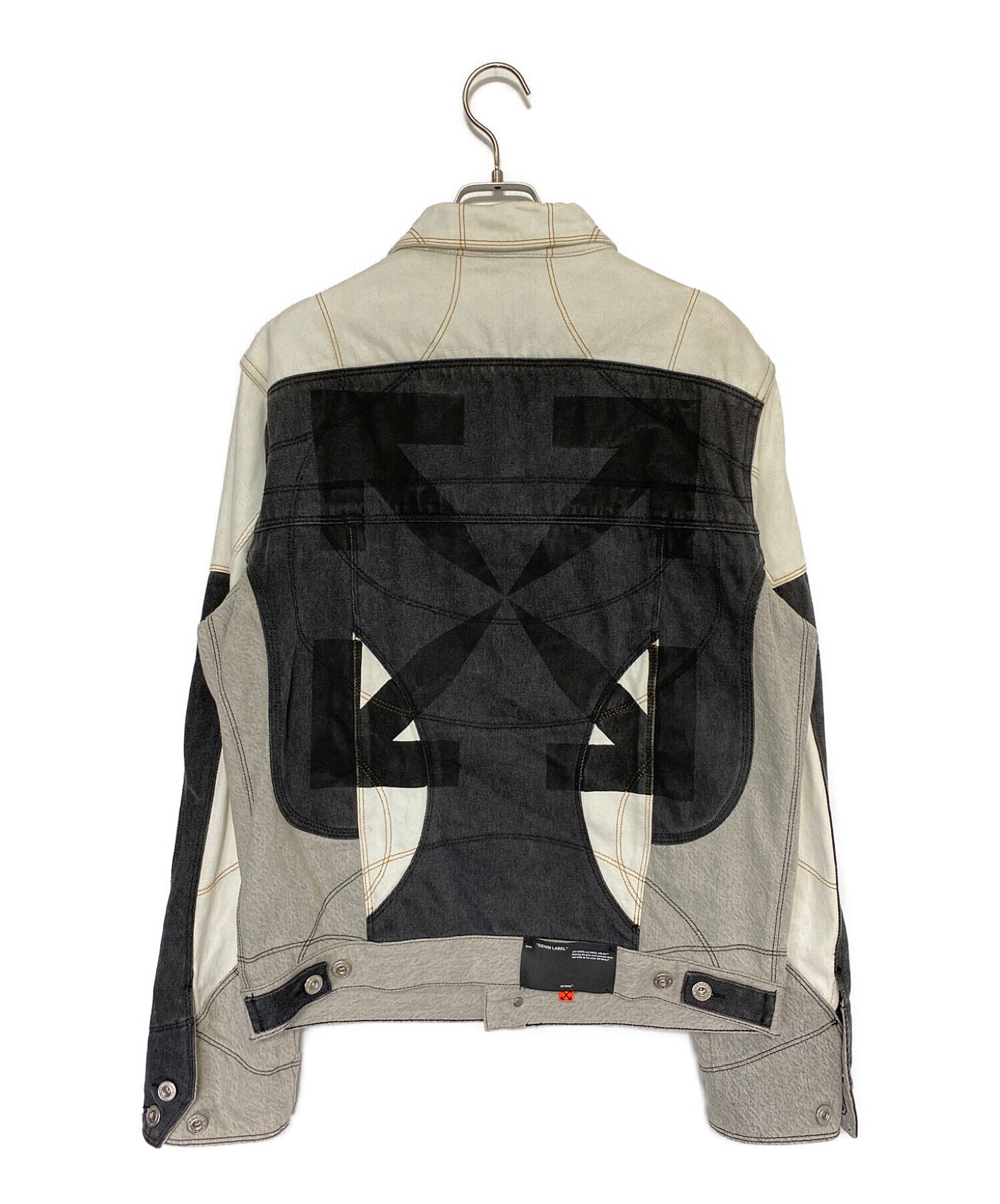 中古・古着通販】OFFWHITE (オフホワイト) 再構築デニムジャケット