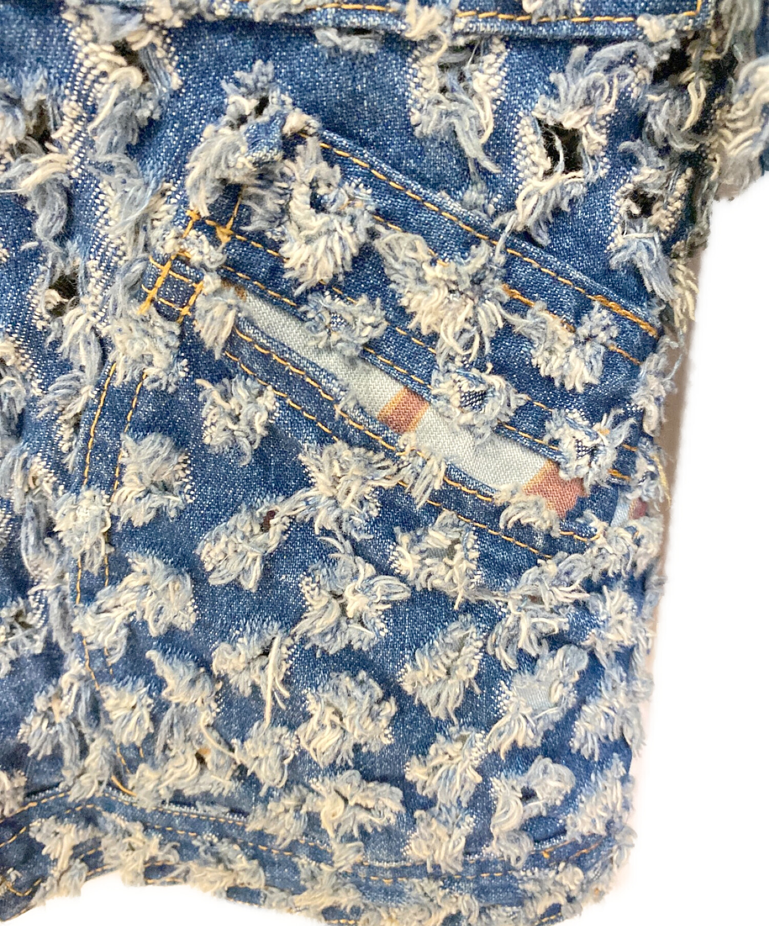 ヴィヴィアンウエストウッド カット&スラッシュ デニムジャケット ダメージ加工 中古・古着通販】Vivienne Westwood (ヴィヴィアンウエストウッド) Cut