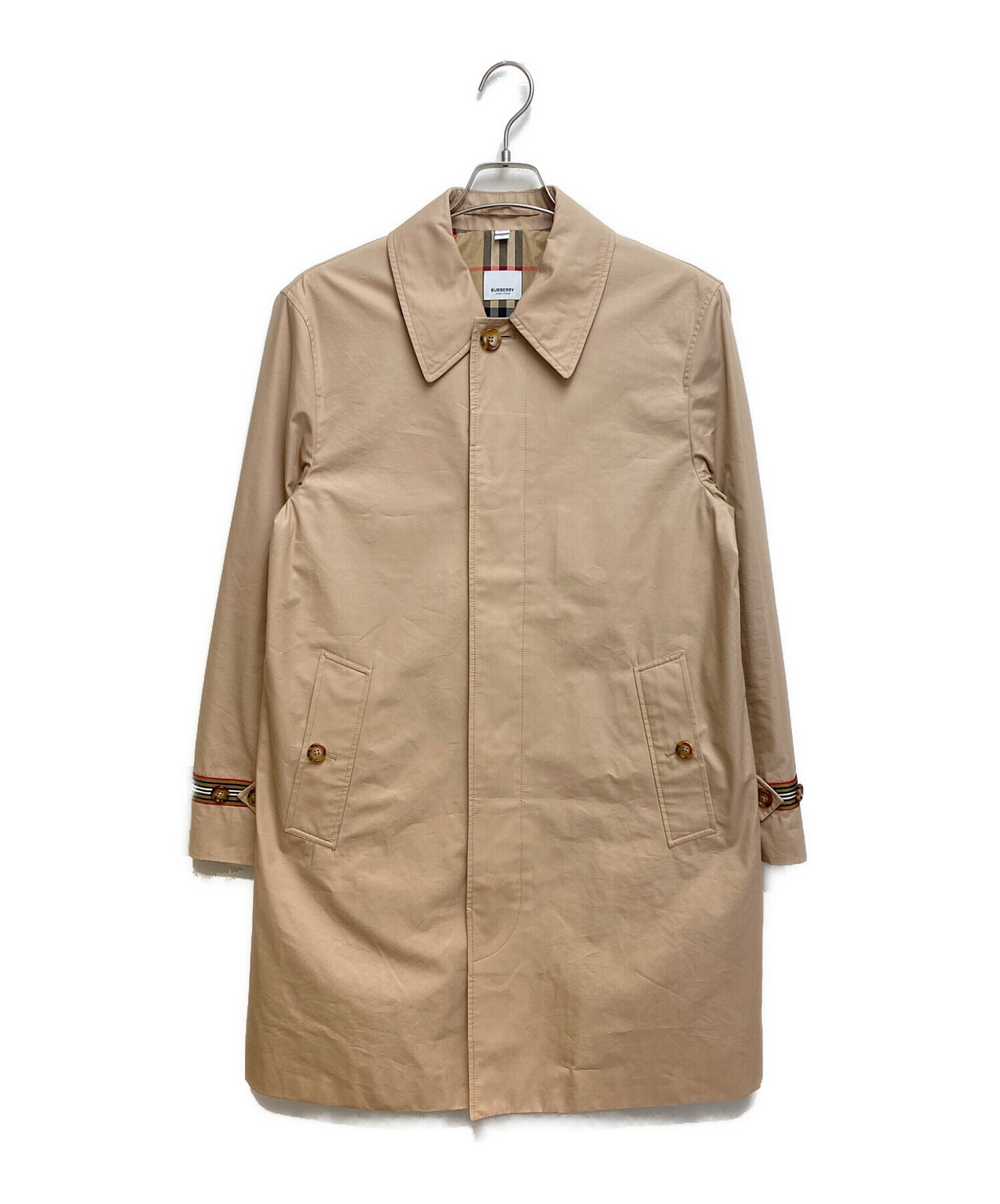今着れる！バーバリー　BURBERRY　ベージュ Aライン　トレンチコート 中古・古着通販】BURBERRY (バーバリー) ライン切替トレンチコート