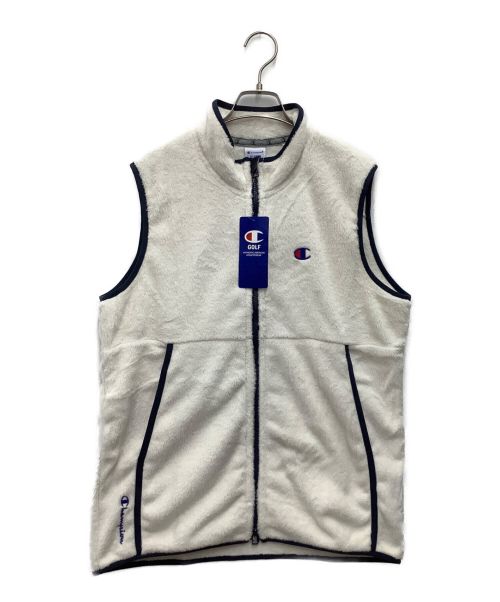 中古・古着通販】Champion (チャンピオン) ベスト ホワイト サイズ