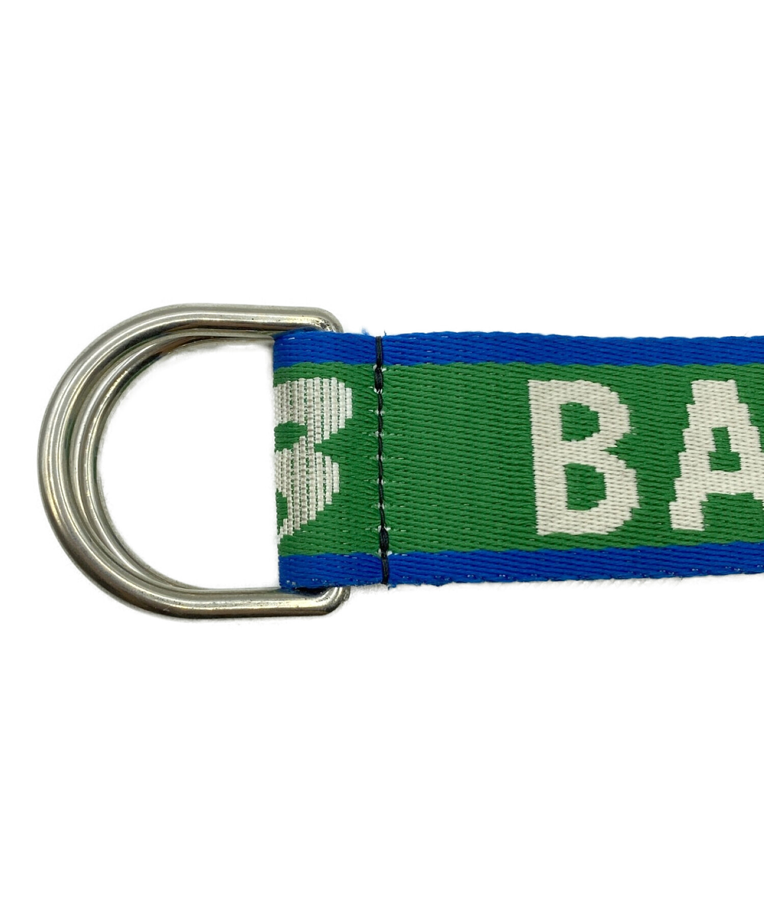 【美品】BALENCIAGA Ｄリング ロゴ ベルト 青/緑 中古・古着通販】BALENCIAGA (バレンシアガ) Dリングベルト グリーン