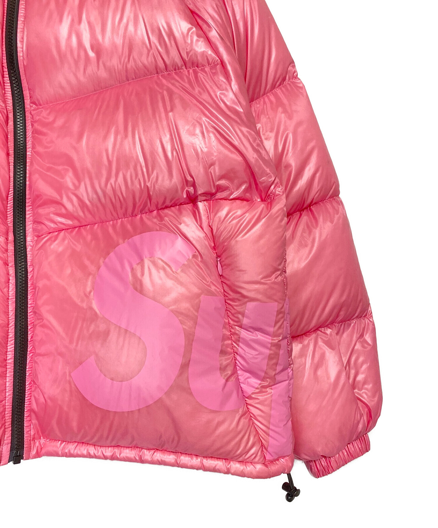 中古・古着通販】SUPREME (シュプリーム) HOODED DOWN JACKET ピンク