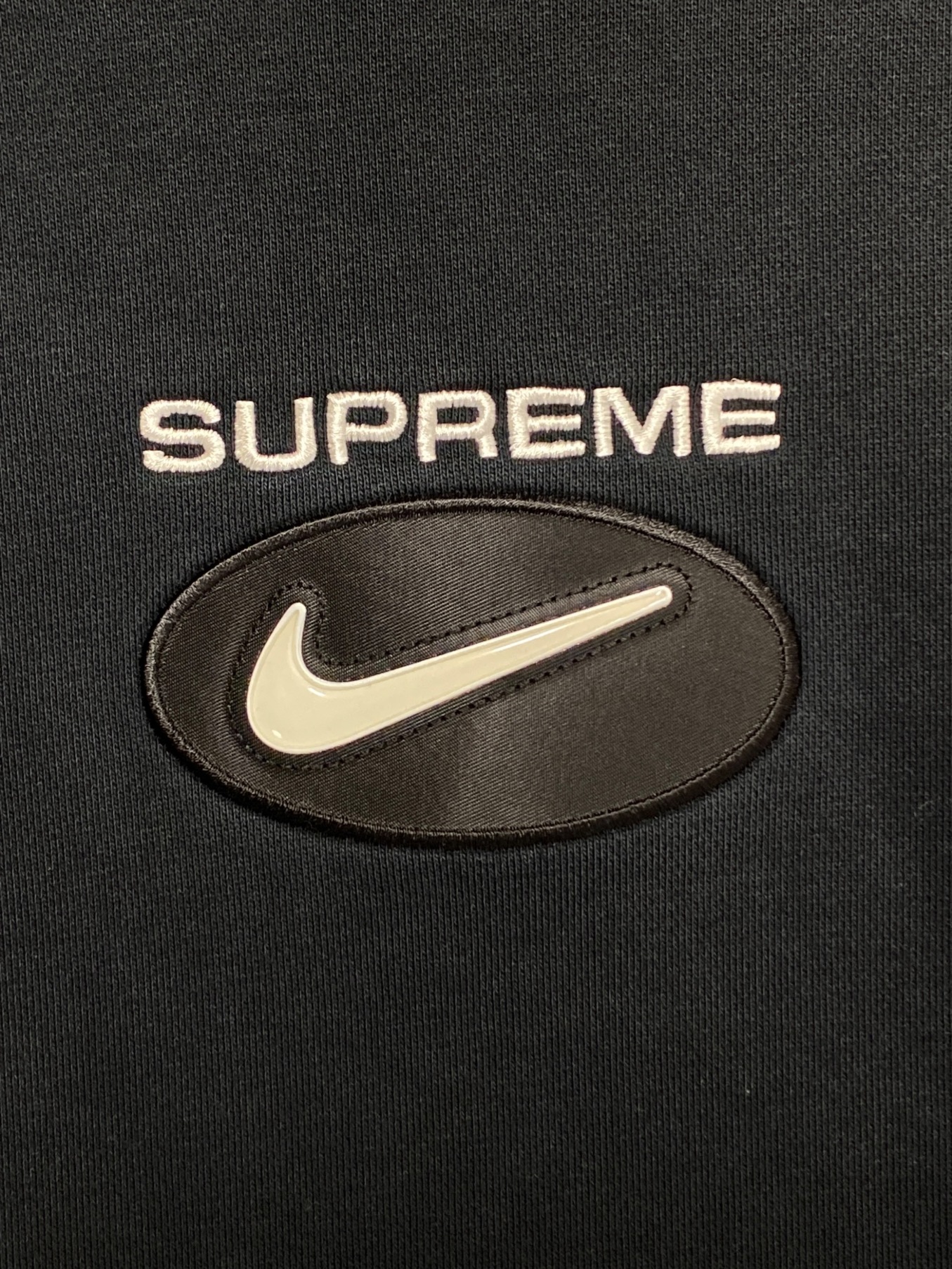 supreme nike jewel crewneck black