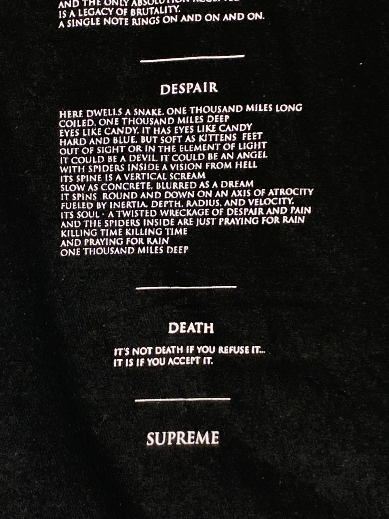 中古・古着通販】SUPREME (シュプリーム) THE CROW (ザ クロー) The