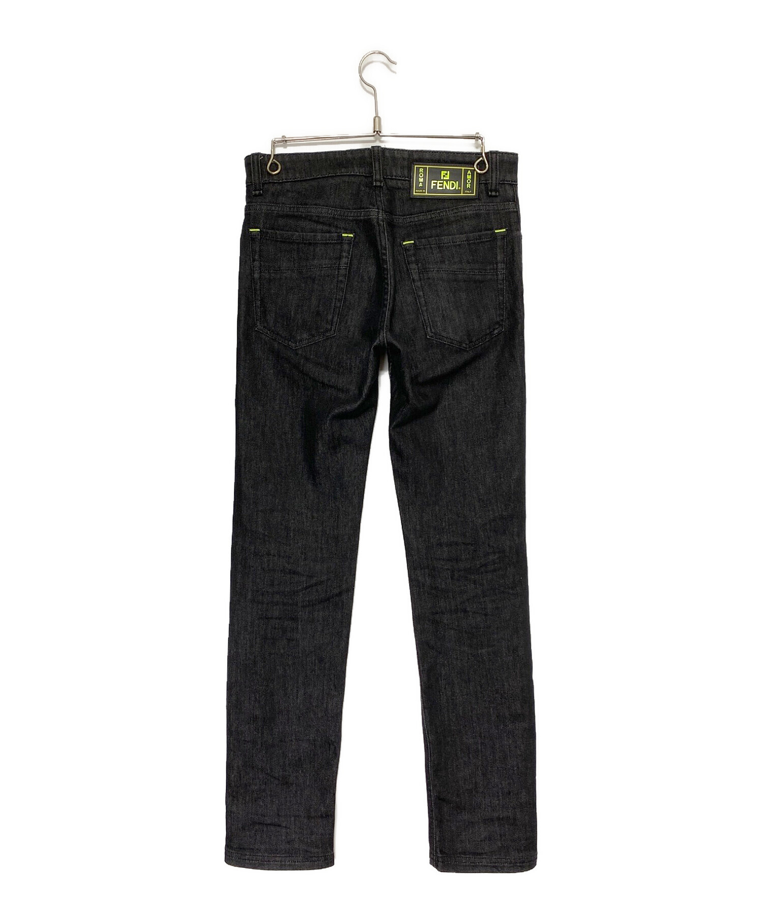 フェンディ ブラック デニムパンツ モンスター Gパン FENDI フェンディ