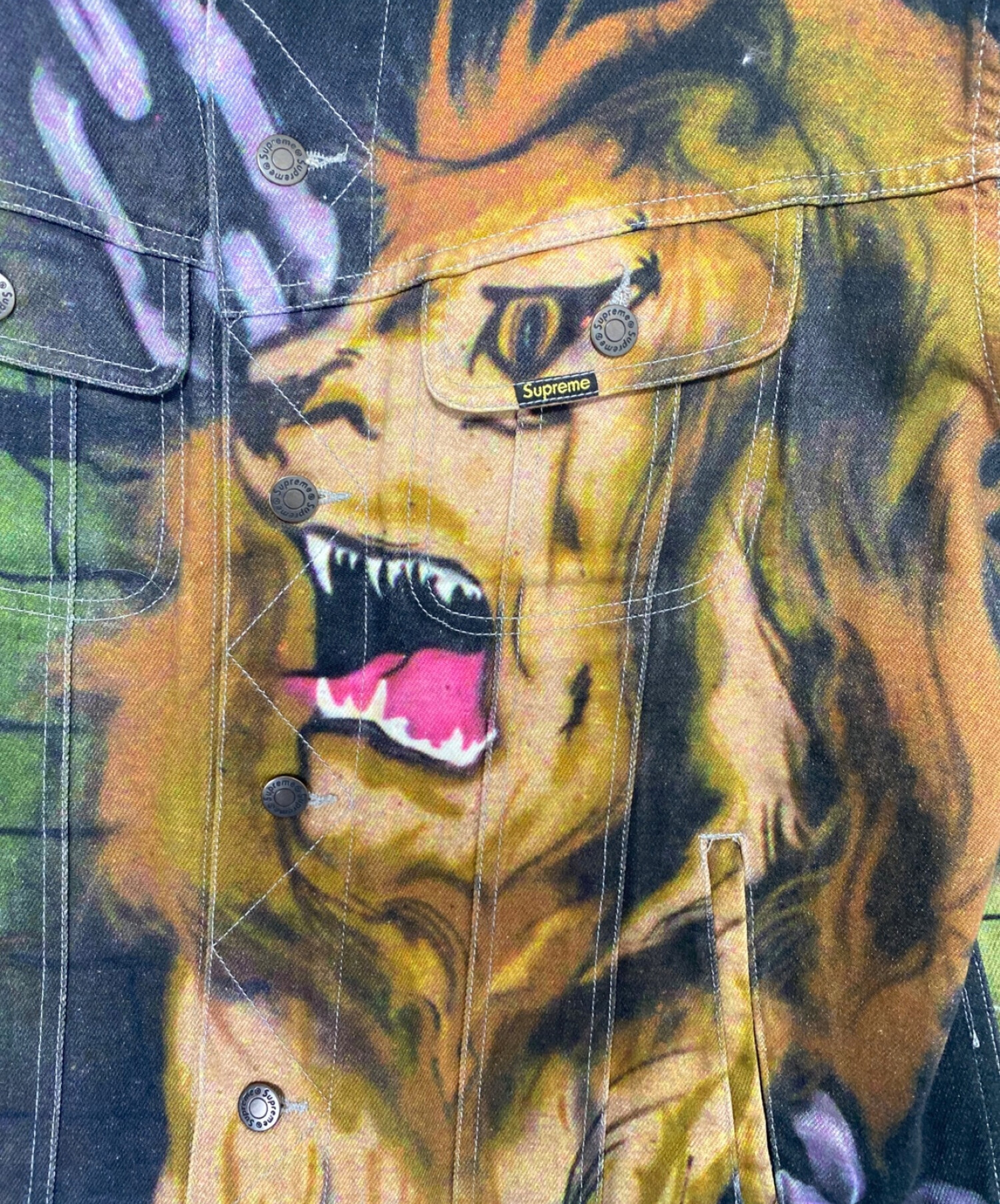 中古・古着通販】SUPREME (シュプリーム) Lions Den Denim Trucker  