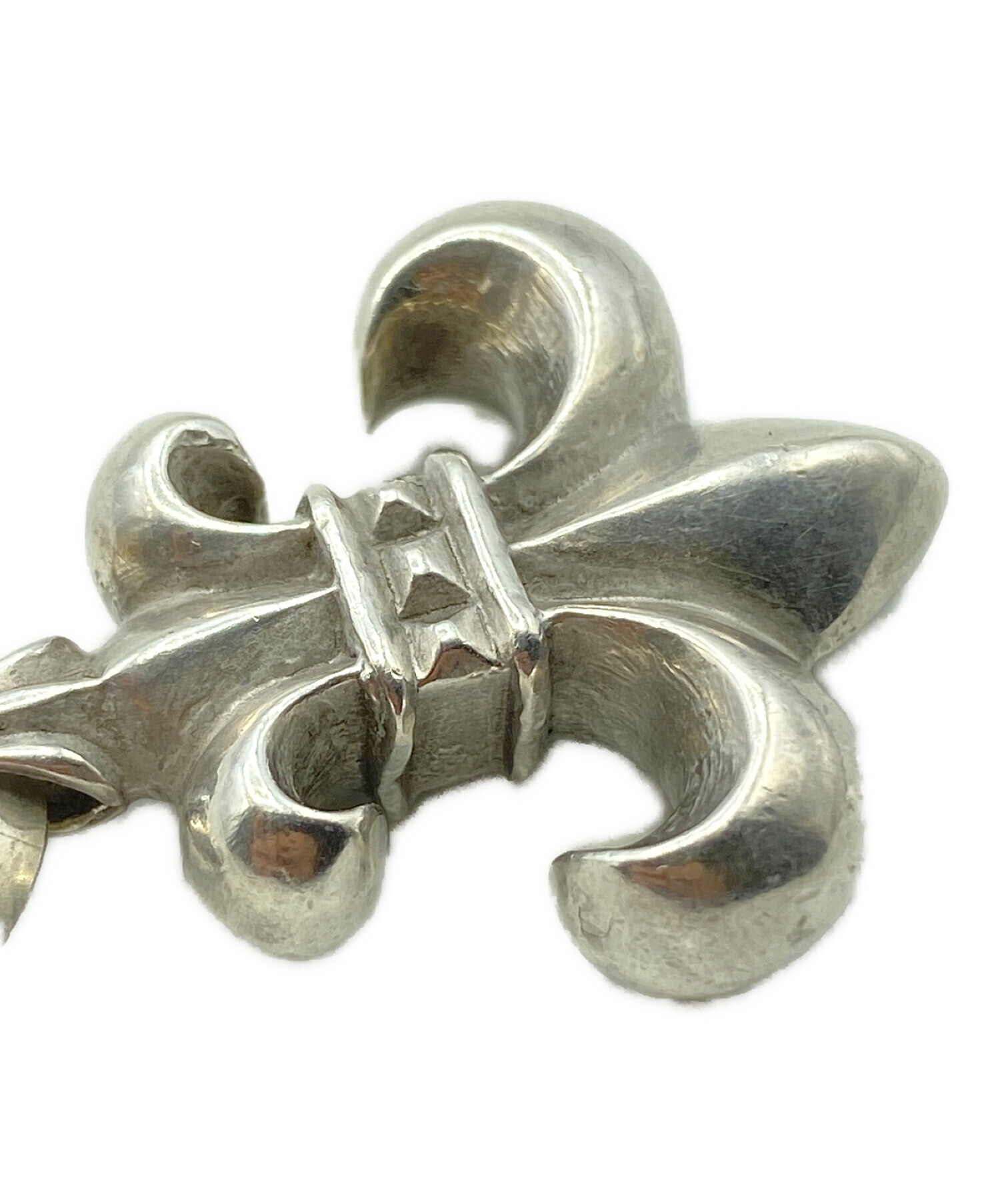 クロムハーツ フレアペンダントトップ CHROME HEARTS 値下げあり CHROME HEARTS 1 BALL BS FLEUR 22K PENDANT TOP クロムハーツ 1ボール