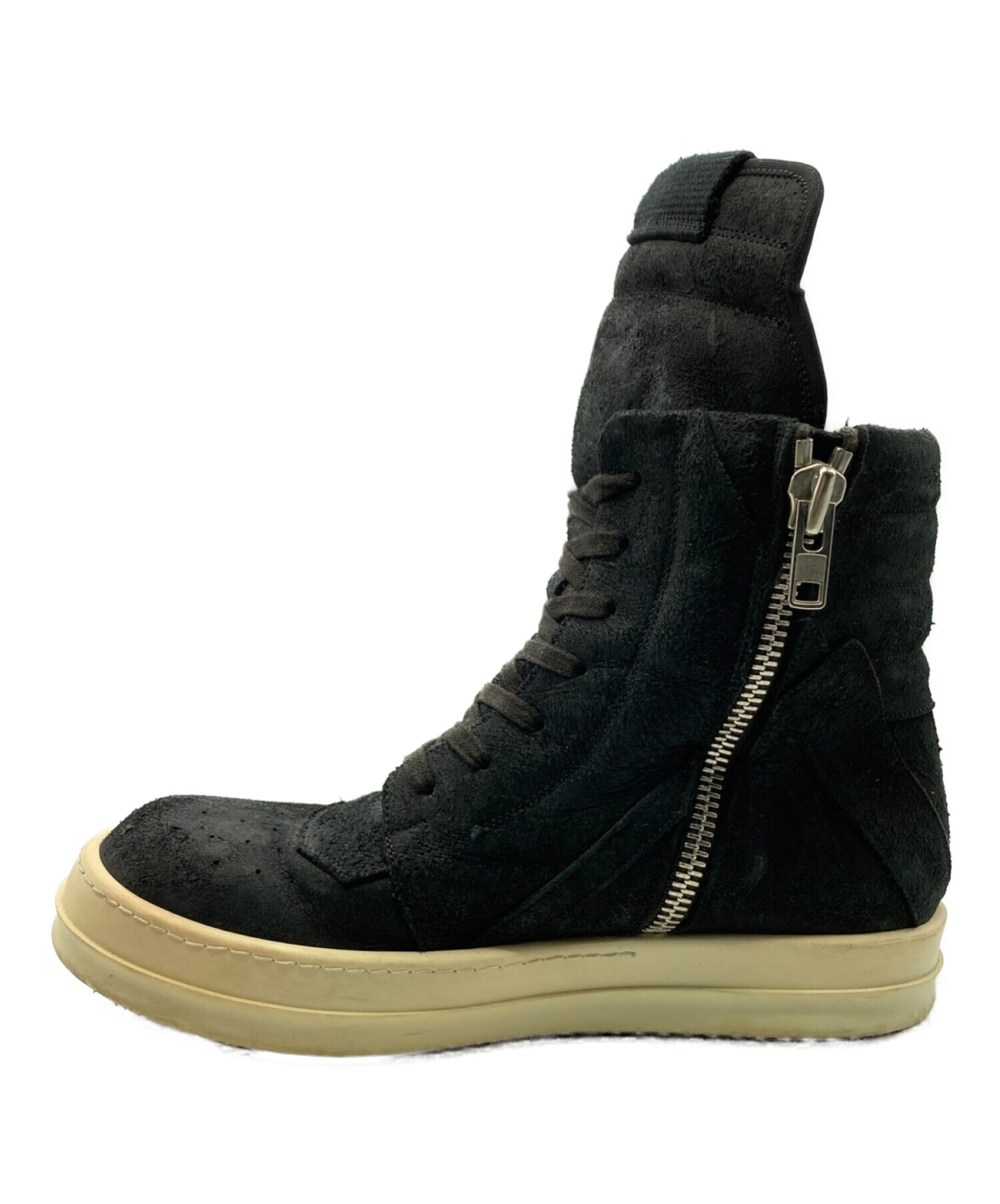 確実正規Rick Owens ジオバスケットオールブラックサイズ39 中古・古着通販】RICK OWENS (リック オウエンス) Geobasket ブラック