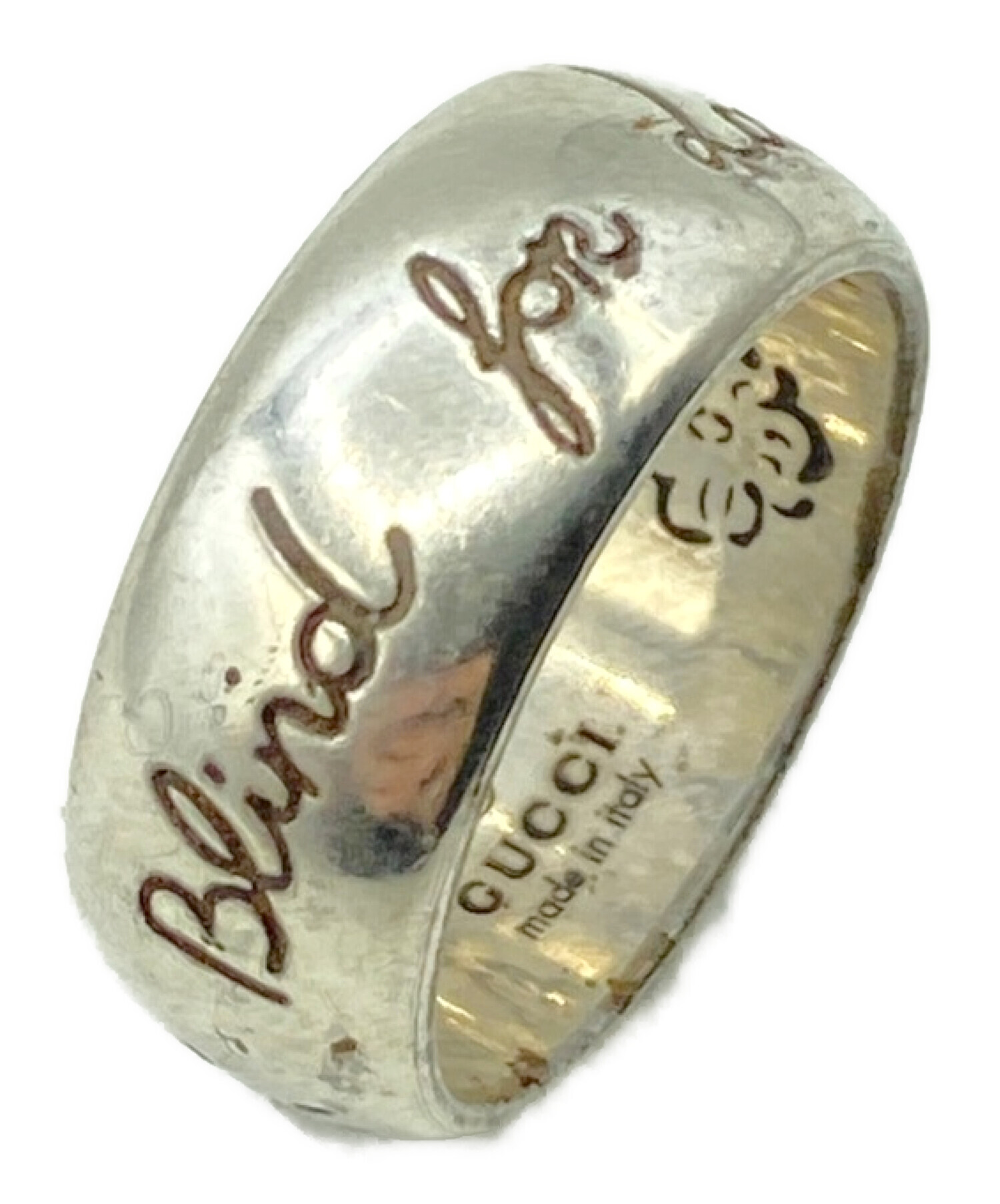 中古・古着通販】GUCCI (グッチ) Blind for Love Ring サイズ:21号 
