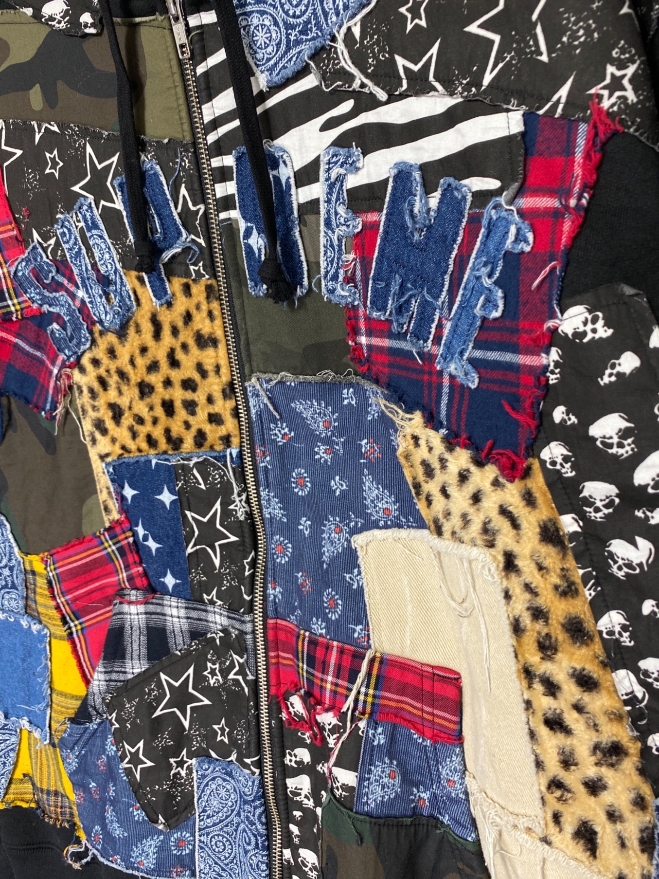 中古・古着通販】SUPREME (シュプリーム) Patchwork Zip Up Hooded