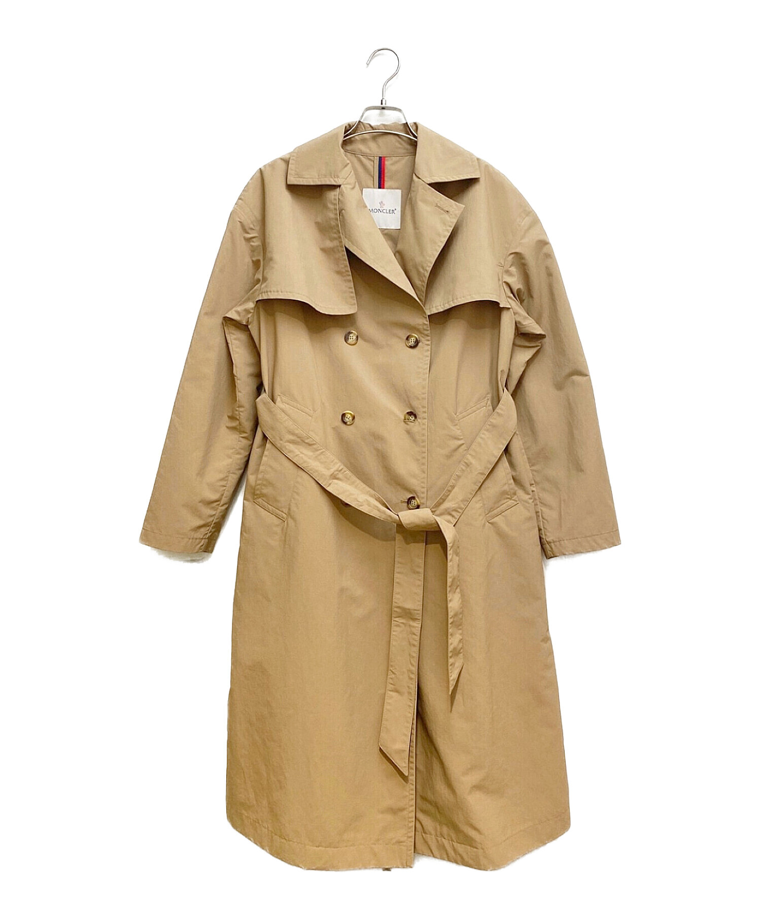 MONCLER ベージュ トレンチコート 中古・古着通販】MONCLER (モンクレール) トレンチコート/stibiden