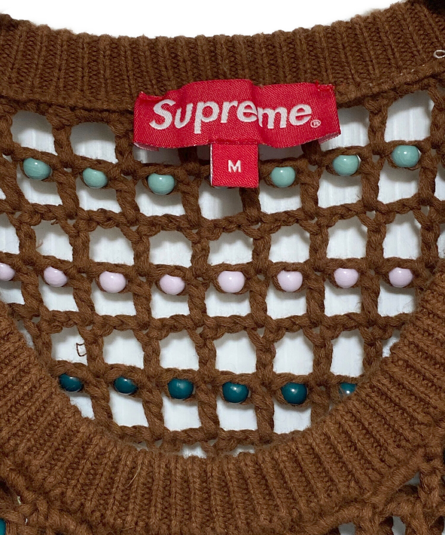 中古・古着通販】SUPREME (シュプリーム) Beaded Sweater Vest