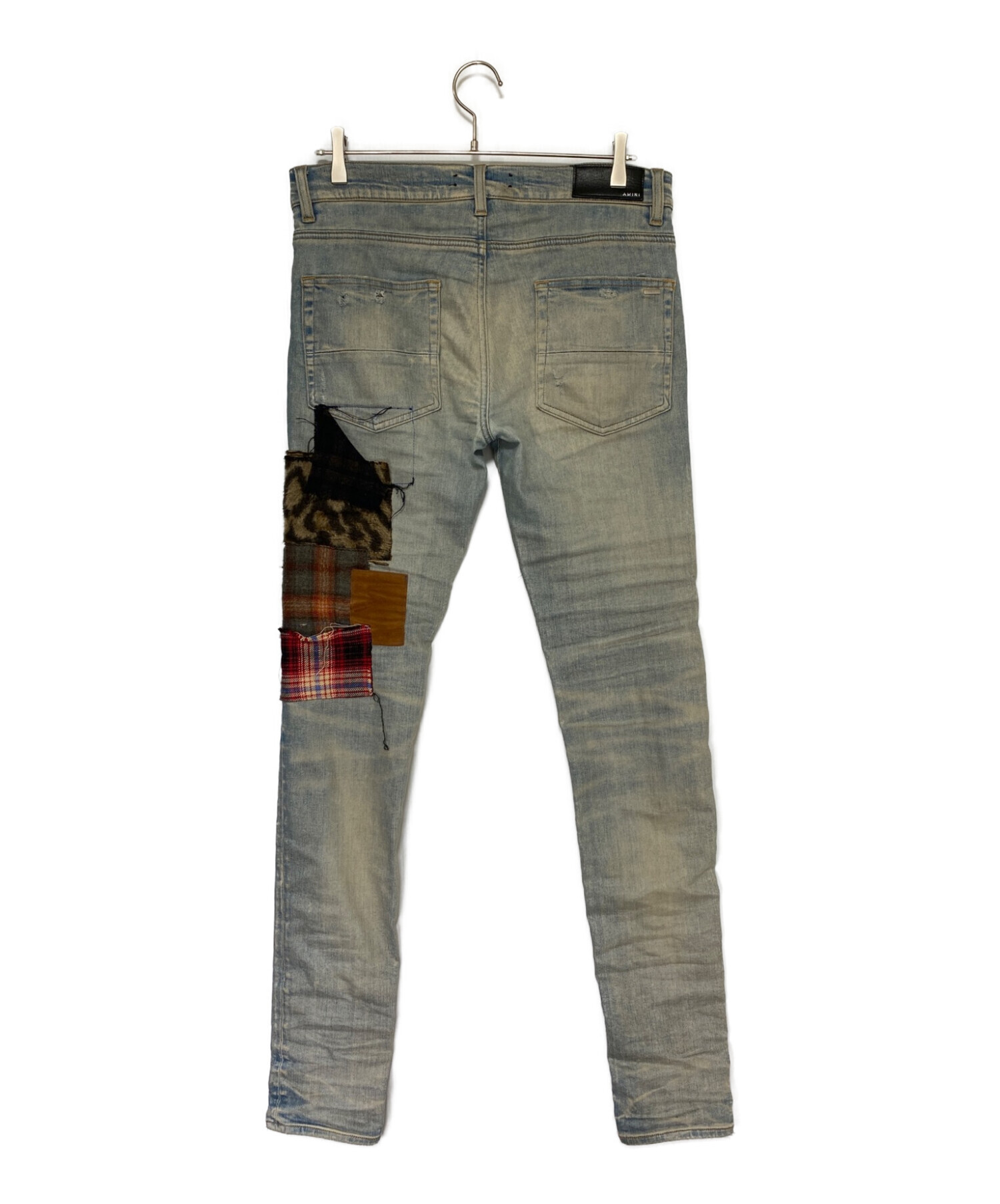 Amiri パッチワーク デニムパンツ 【最安値，お得】
