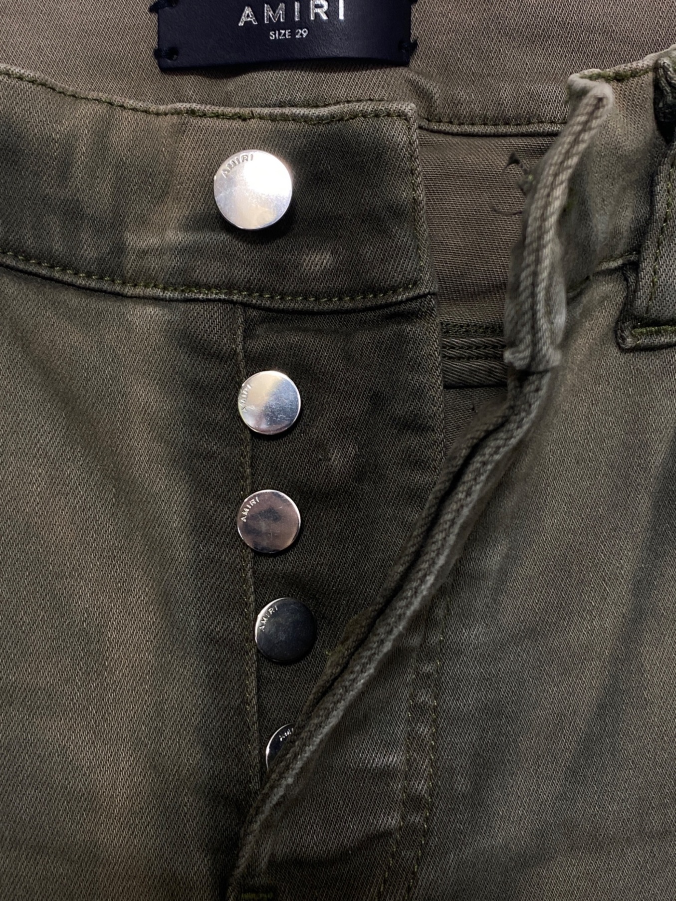 中古・古着通販】AMIRI (アミリ) MX1 BANDANA JEAN オリーブ サイズ:29