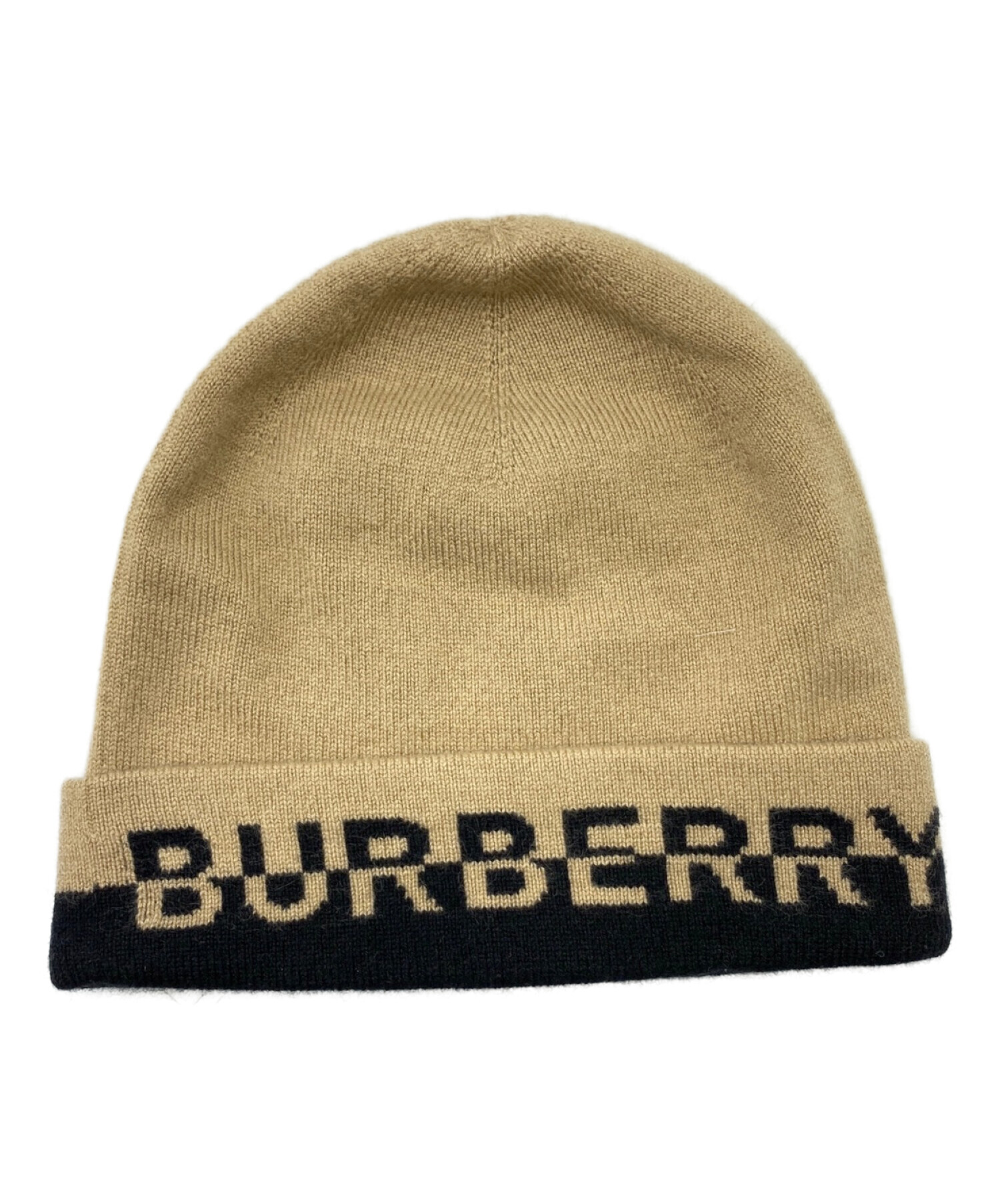中古・古着通販】BURBERRY (バーバリー) ロゴインターシャ カシミア 