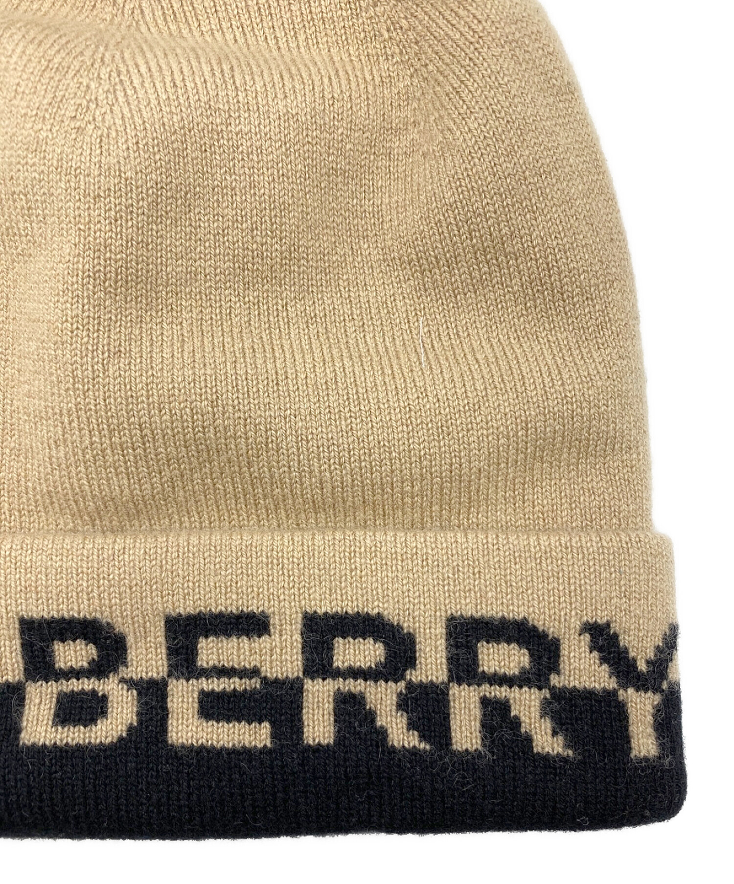 中古・古着通販】BURBERRY (バーバリー) ロゴインターシャ カシミア 