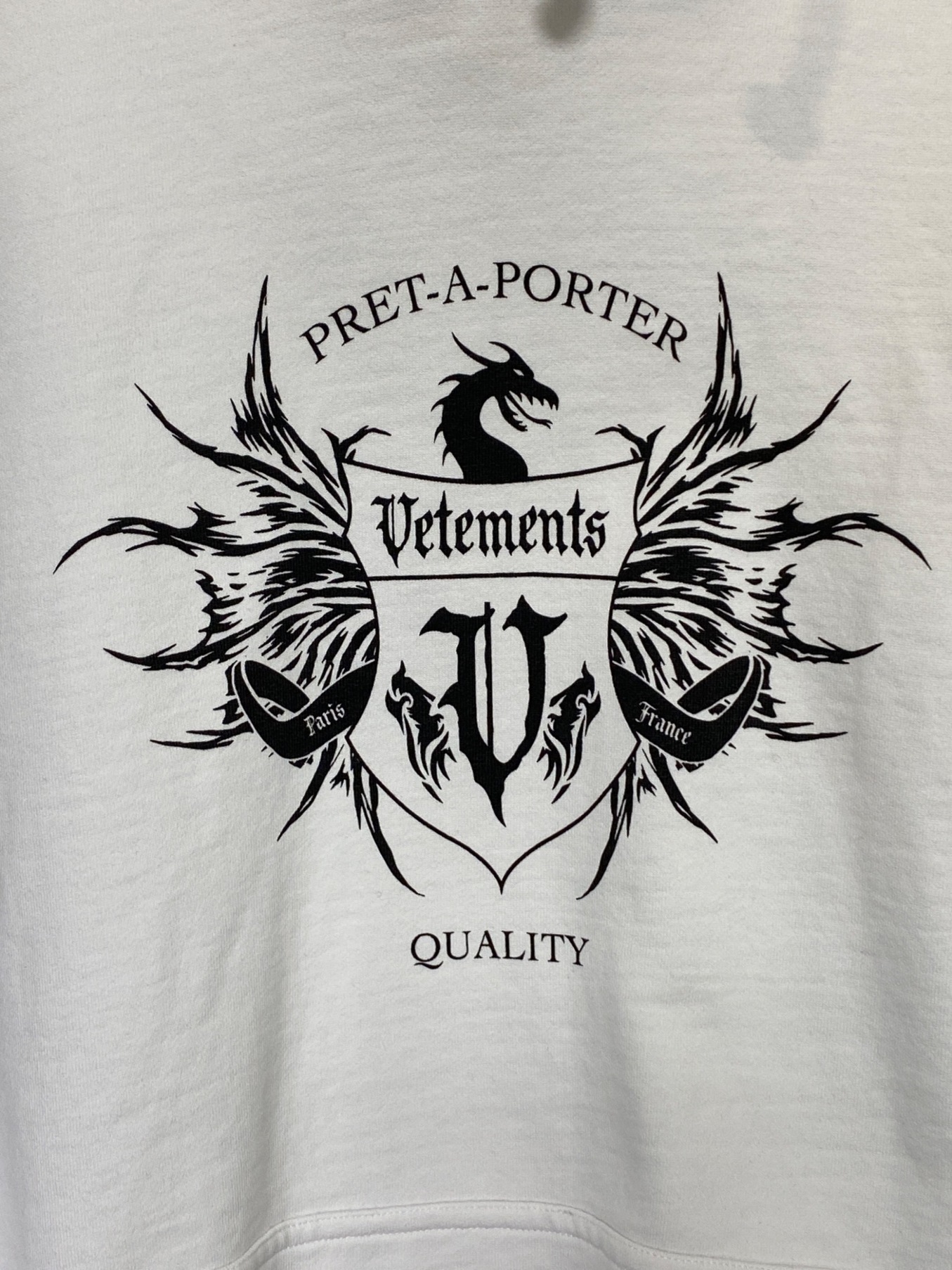 中古・古着通販】VETEMENTS (ヴェトモン) Black Label Logo Hoodie