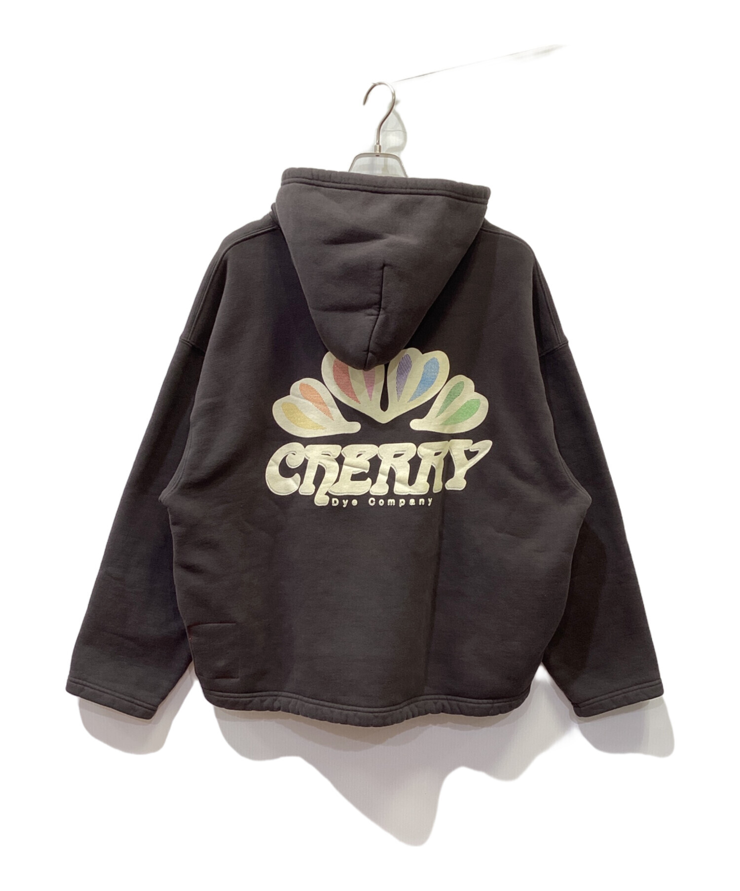 美品☆LEONARD SPORT シースルー ベスト チェリー ロゴ 総柄 42 美品