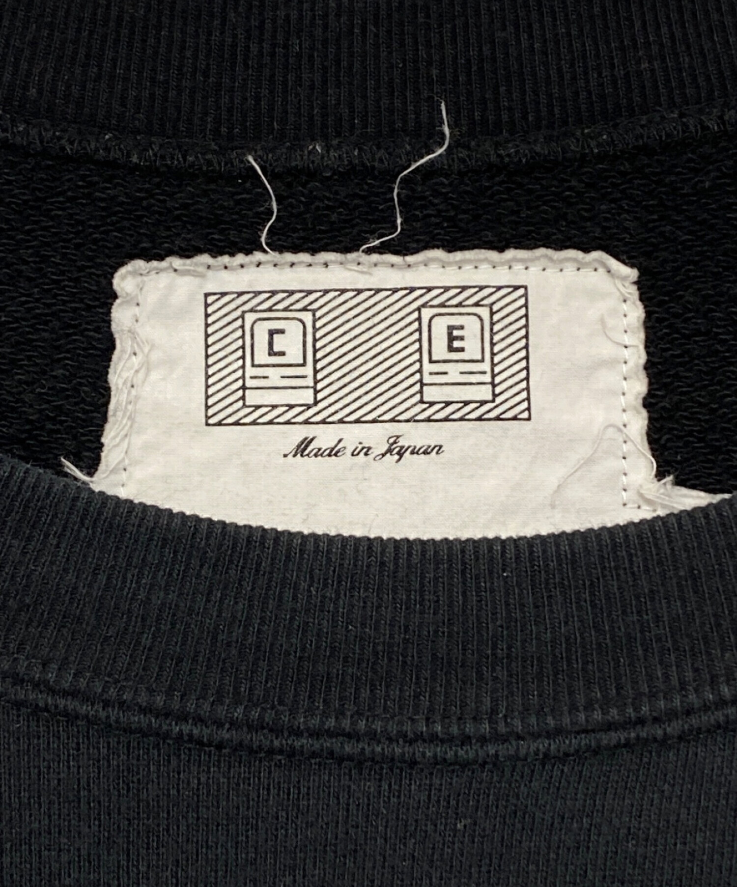 中古・古着通販】C.E (シーイー) クルーネックスウェット ブラック