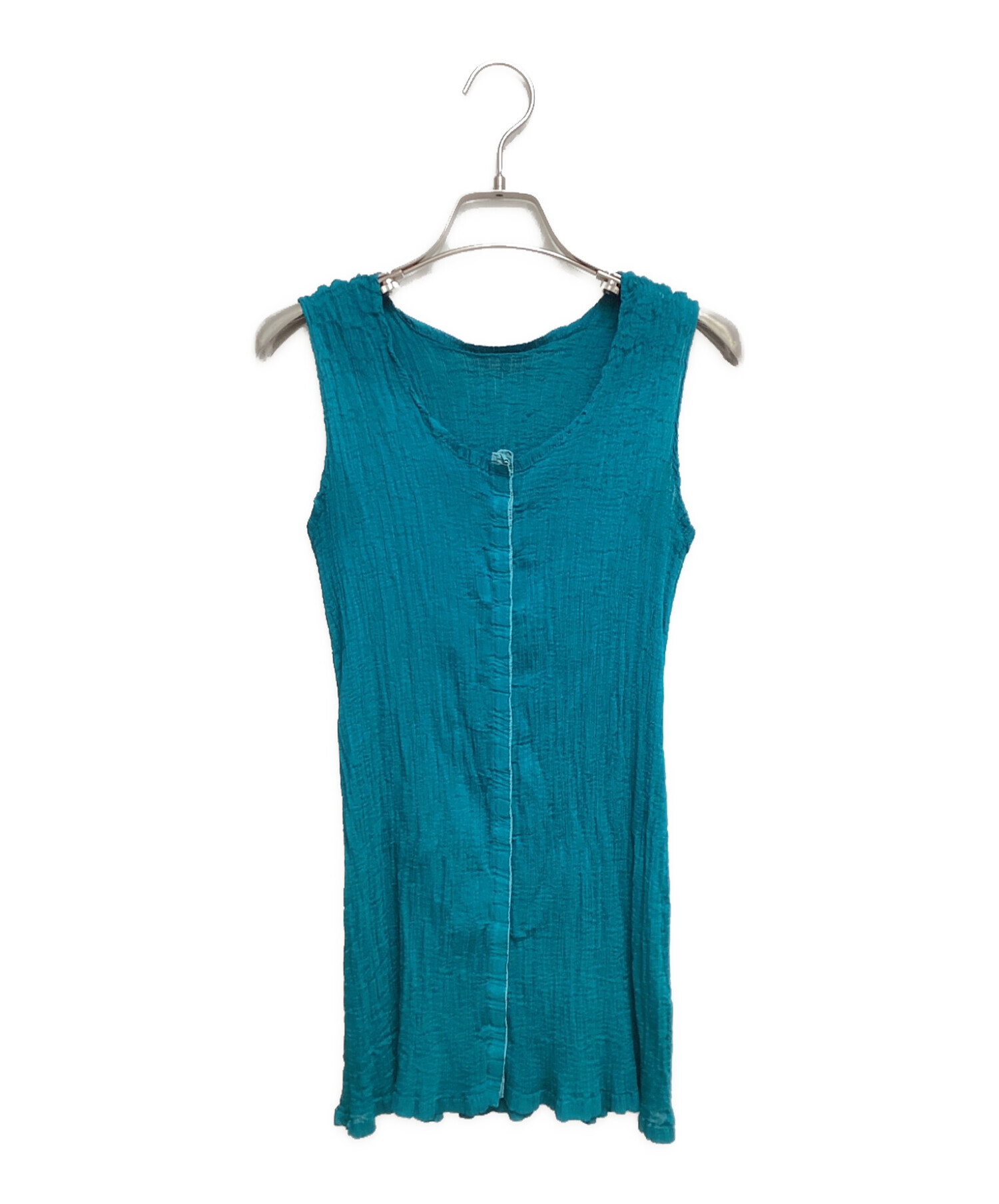 ISSAY MIYAKE ME グリーン ノースリーブ トップス