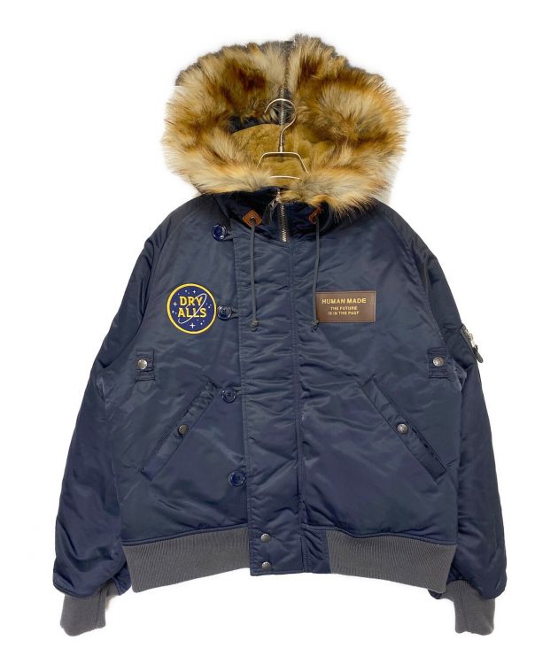 サイズL HUMAN MADE FLIGHT JACKET ネイビー 中古・古着通販】HUMAN MADE (ヒューマンメイド) N2 Flight Jacket