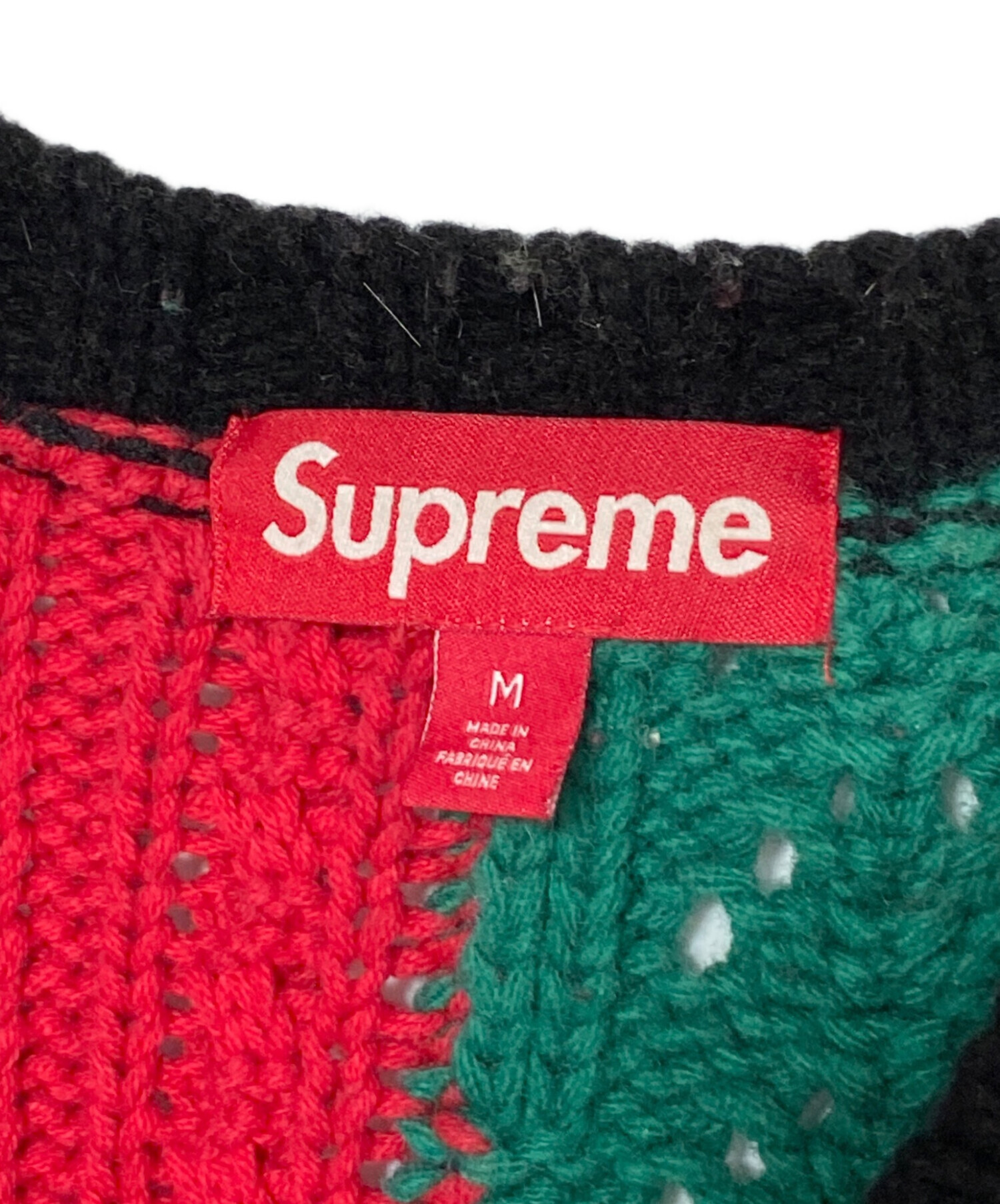 中古・古着通販】SUPREME (シュプリーム) Patchwork Cable Knit 