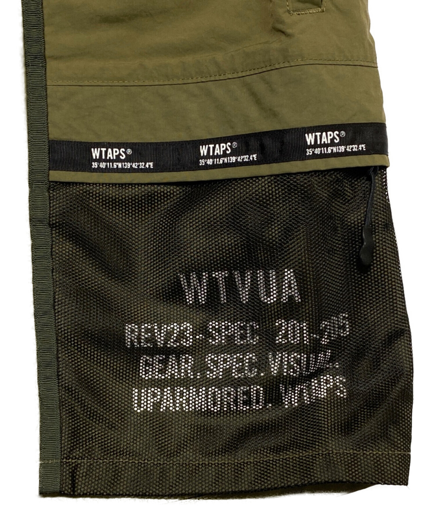 wtaps 19SS tracks shorts カーキ　サイズS 中古・古着通販】WTAPS (ダブルタップス) TRACKS SHORTS NYLON