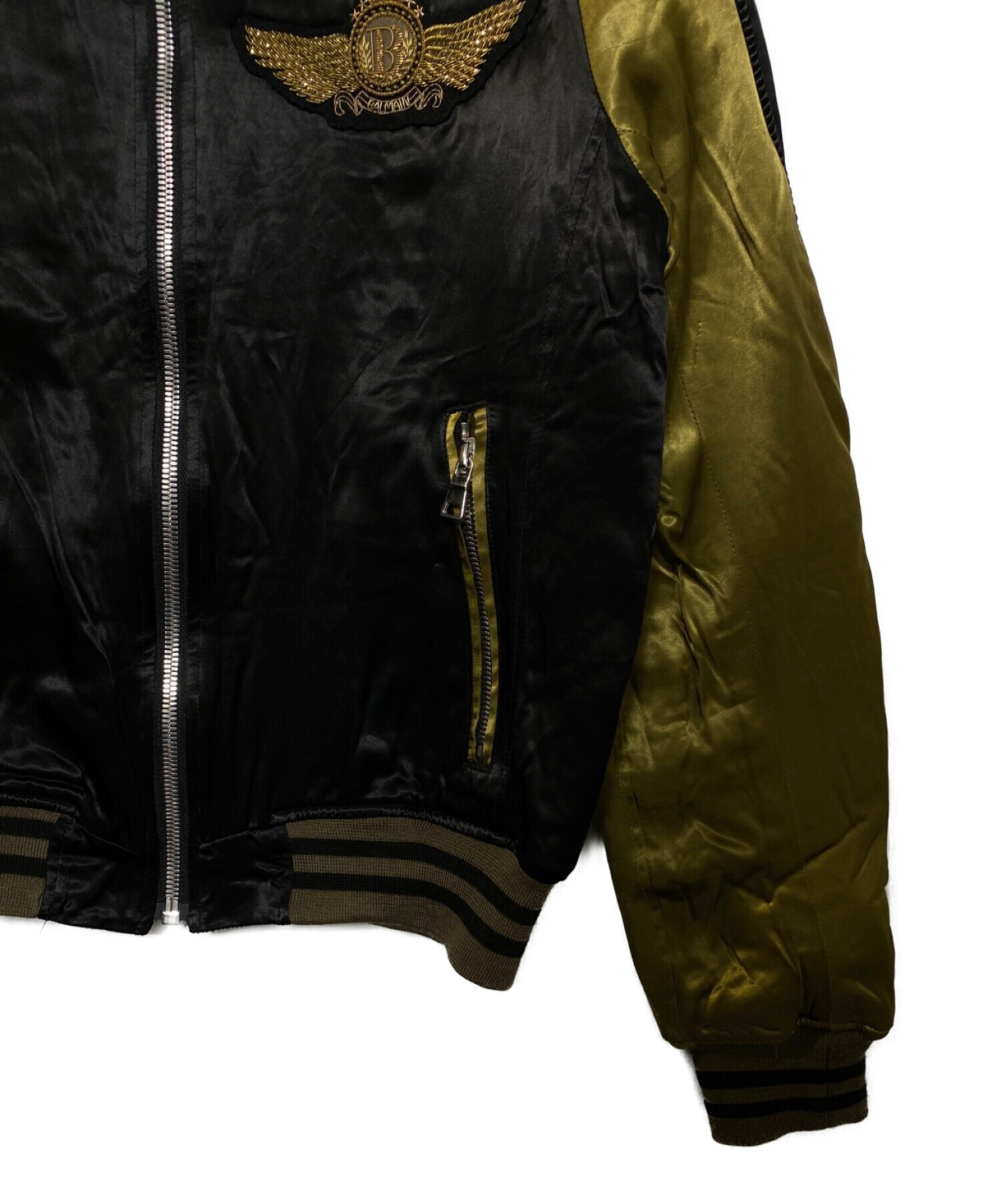 中古・古着通販】BALMAIN (バルマン) Embellished Stain Bomber Jacket