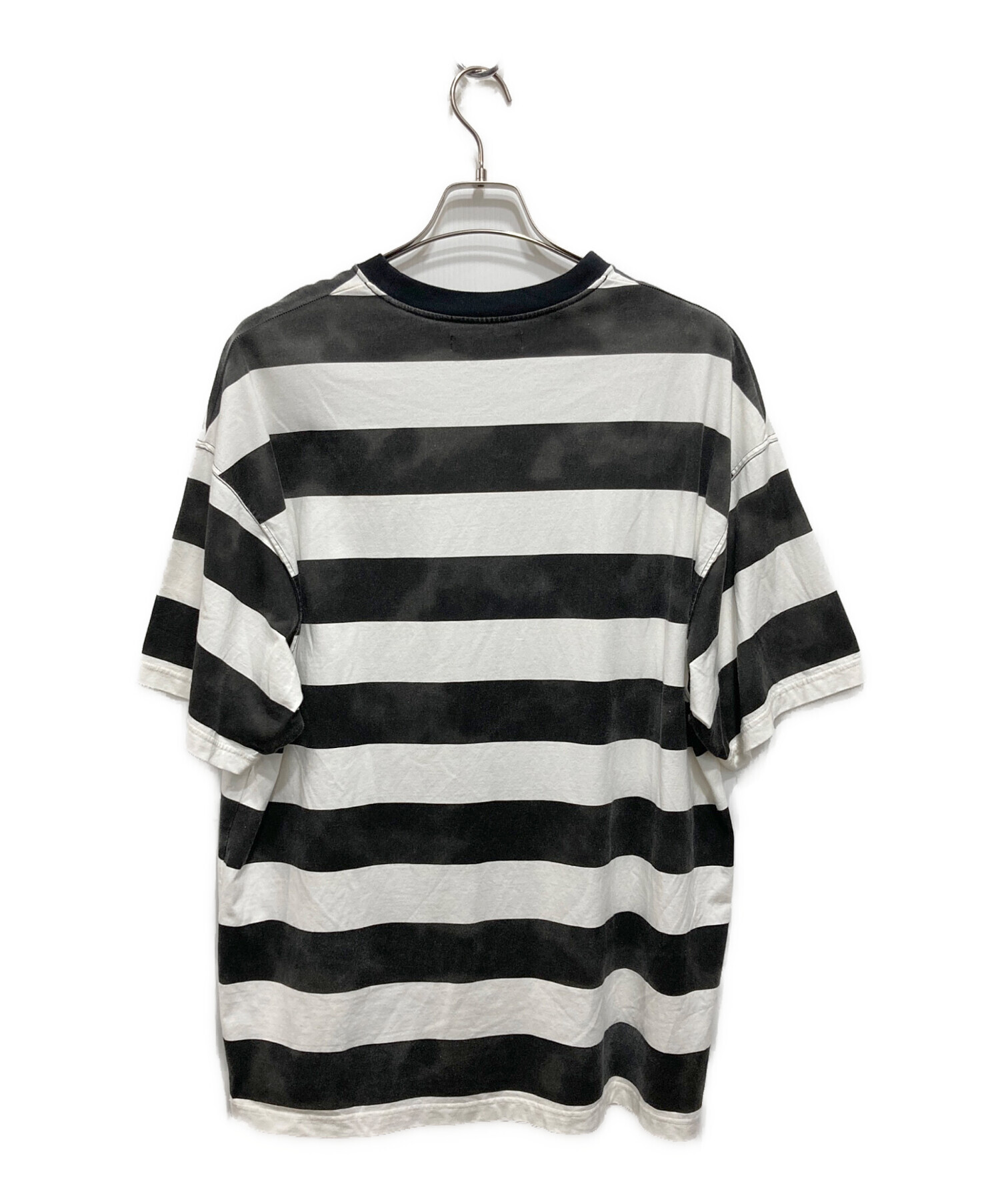 中古・古着通販】MINEDENIM (マインデニム) かすれ加工ボーダーTシャツ
