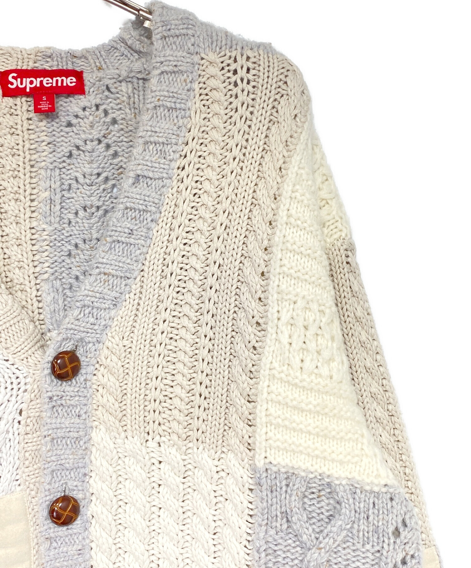 中古・古着通販】SUPREME (シュプリーム) Patchwork Cable Knit