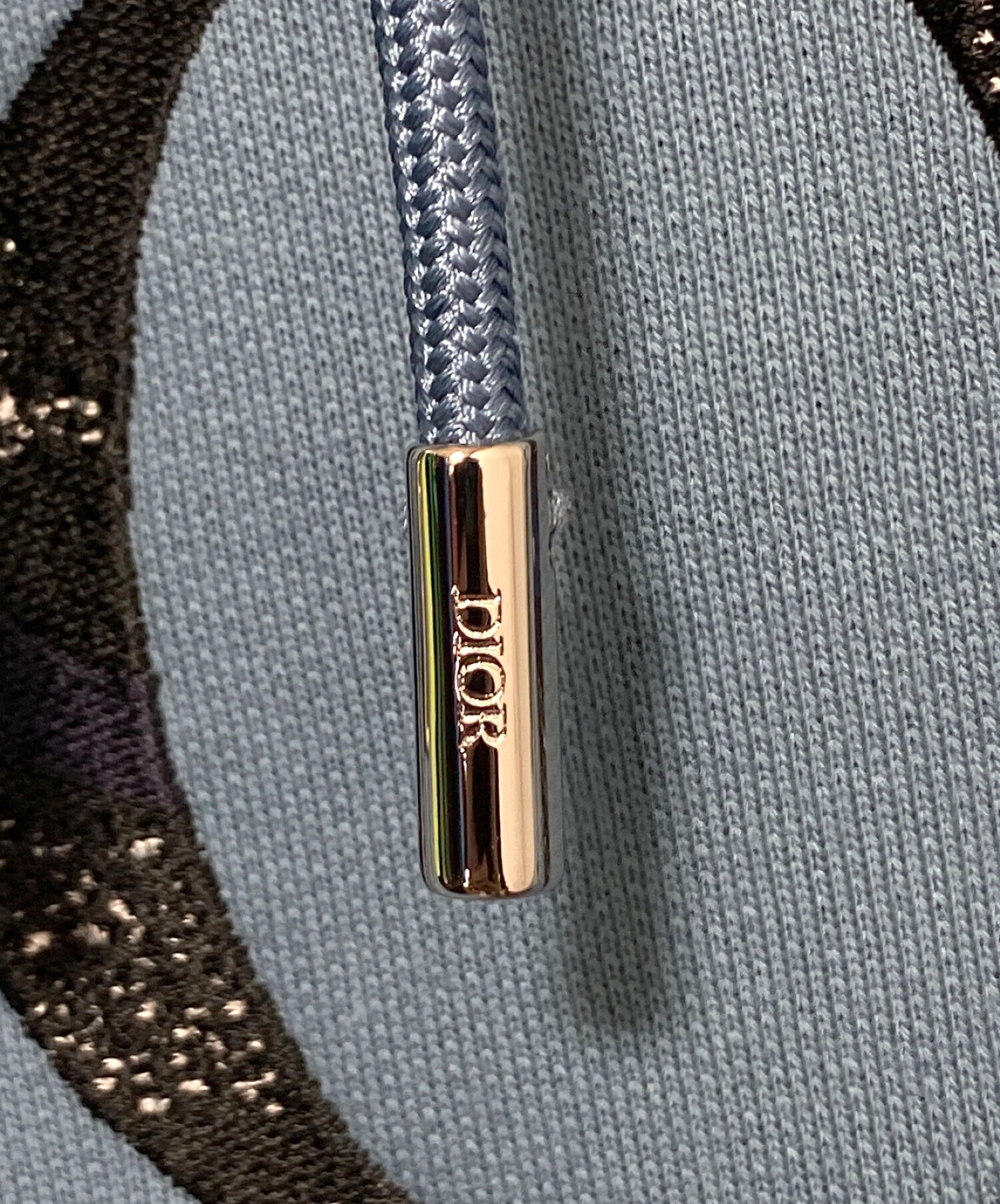 中古・古着通販】Dior (ディオール) ロゴ刺繍パーカー ブルー サイズ:M