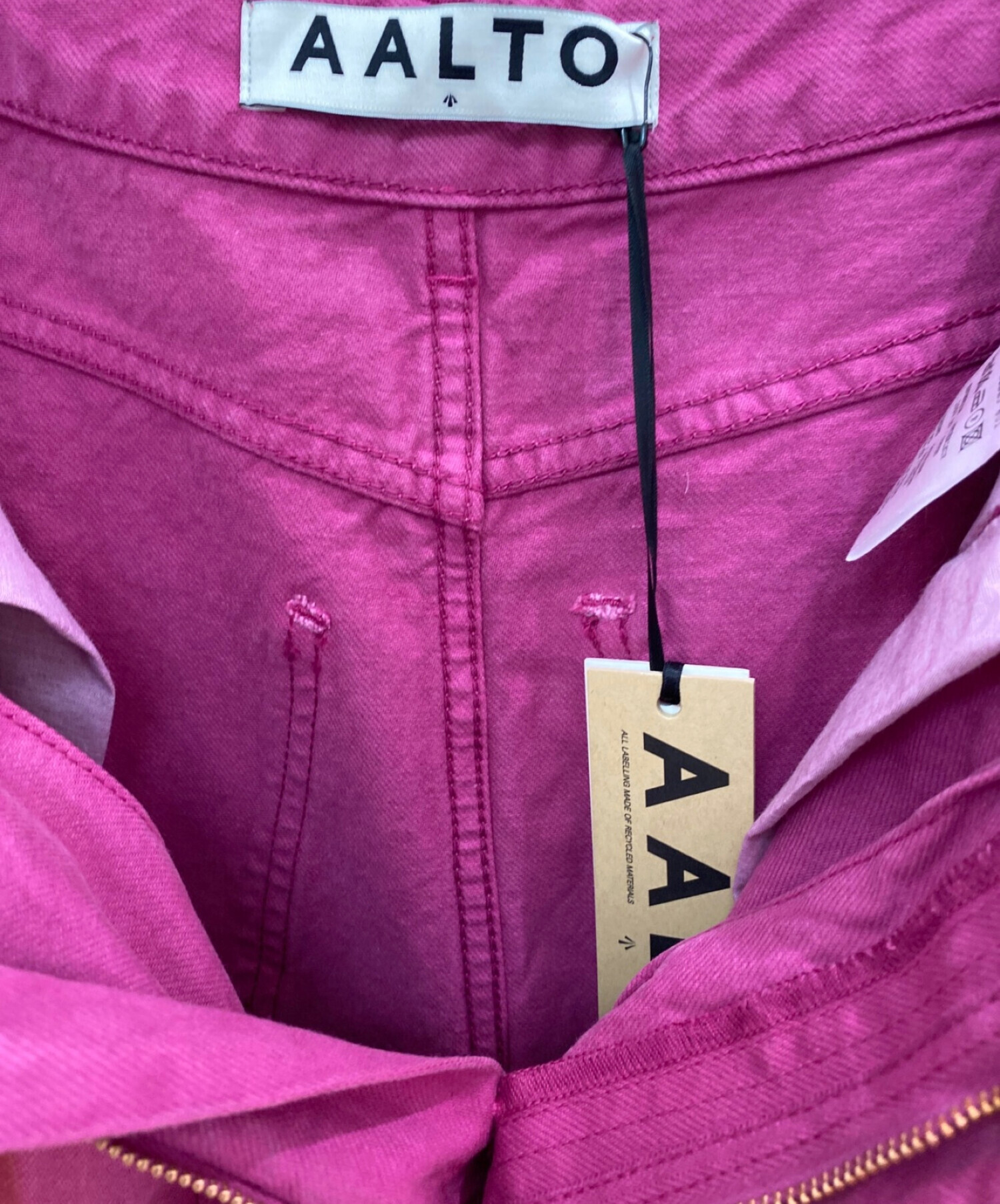 中古・古着通販】AALTO (アールト) カットオフワイドデニムパンツ 
