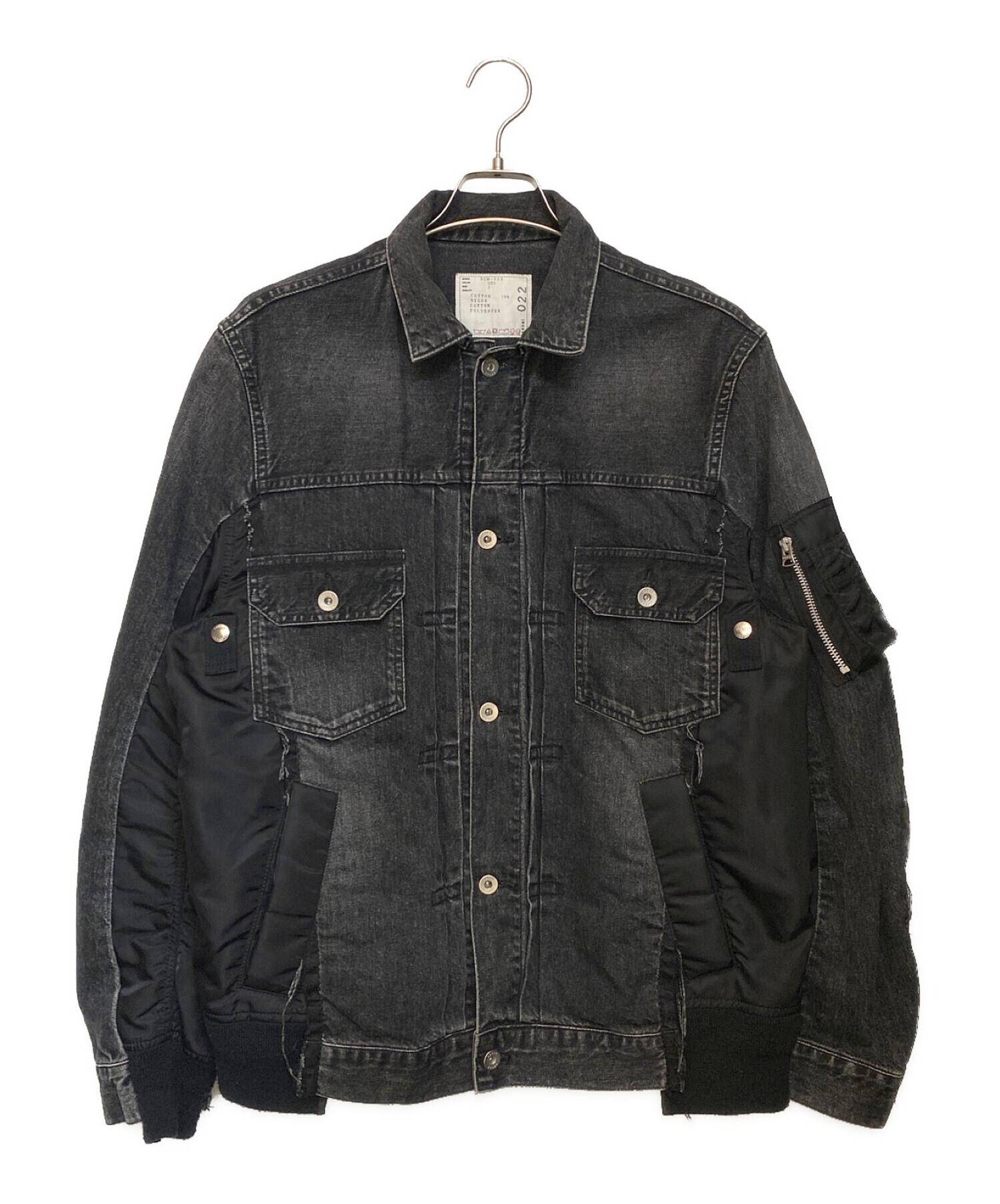 中古・古着通販】sacai (サカイ) Denim x MA-1 Jacket(デニム×エム 