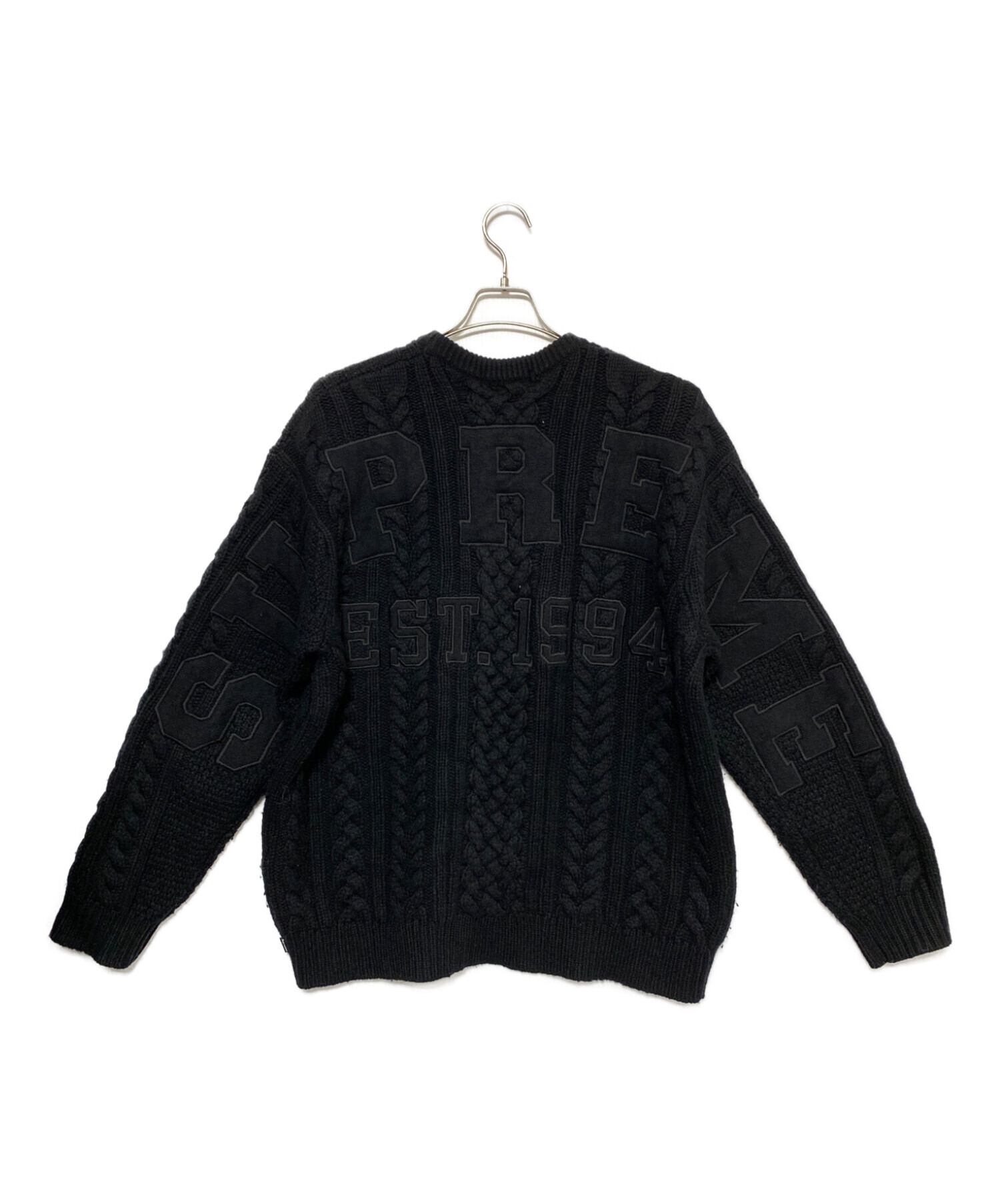 中古・古着通販】SUPREME (シュプリーム) Applique Cable Knit Sweater