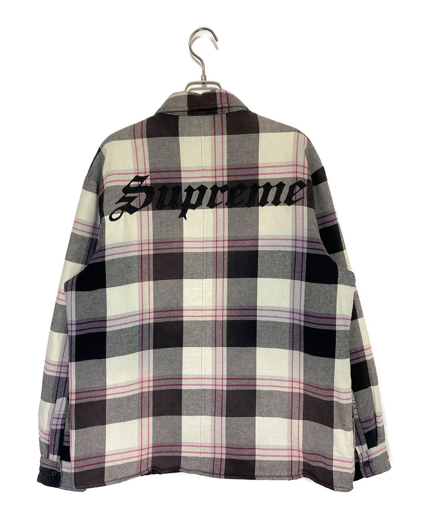 Supreme Quilted Flannel Shirt White Supreme Best Deals 🍻 Supreme