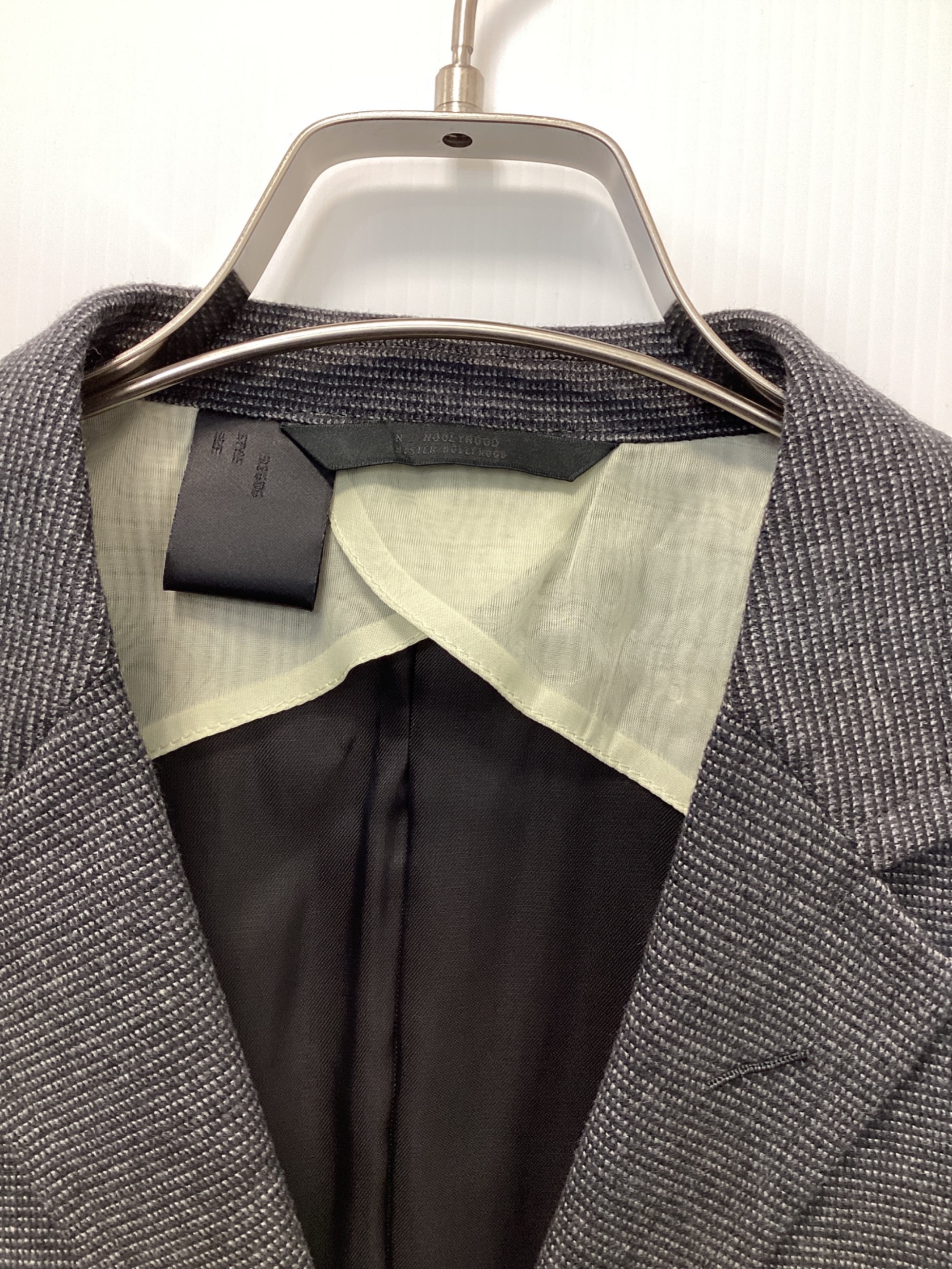 エヌハリウッド　N.Hoollywood ジップアップ　ジャケット グレー　M N.HOOLYWOOD エヌハリウッド 47 pieces ZIP UP PARKA ジップ