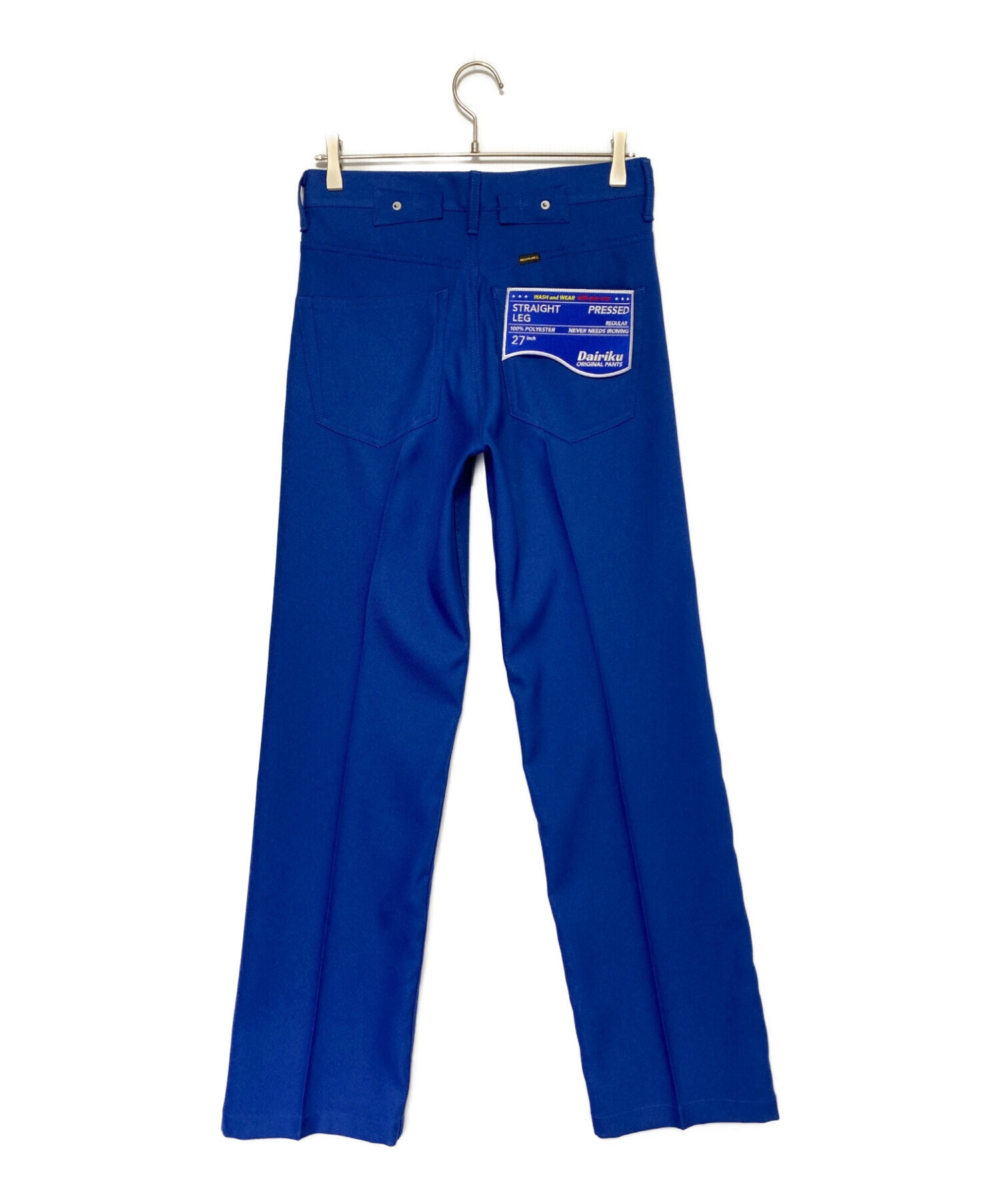 中古・古着通販】DAIRIKU (ダイリク) Straight Pressed Pants ブルー